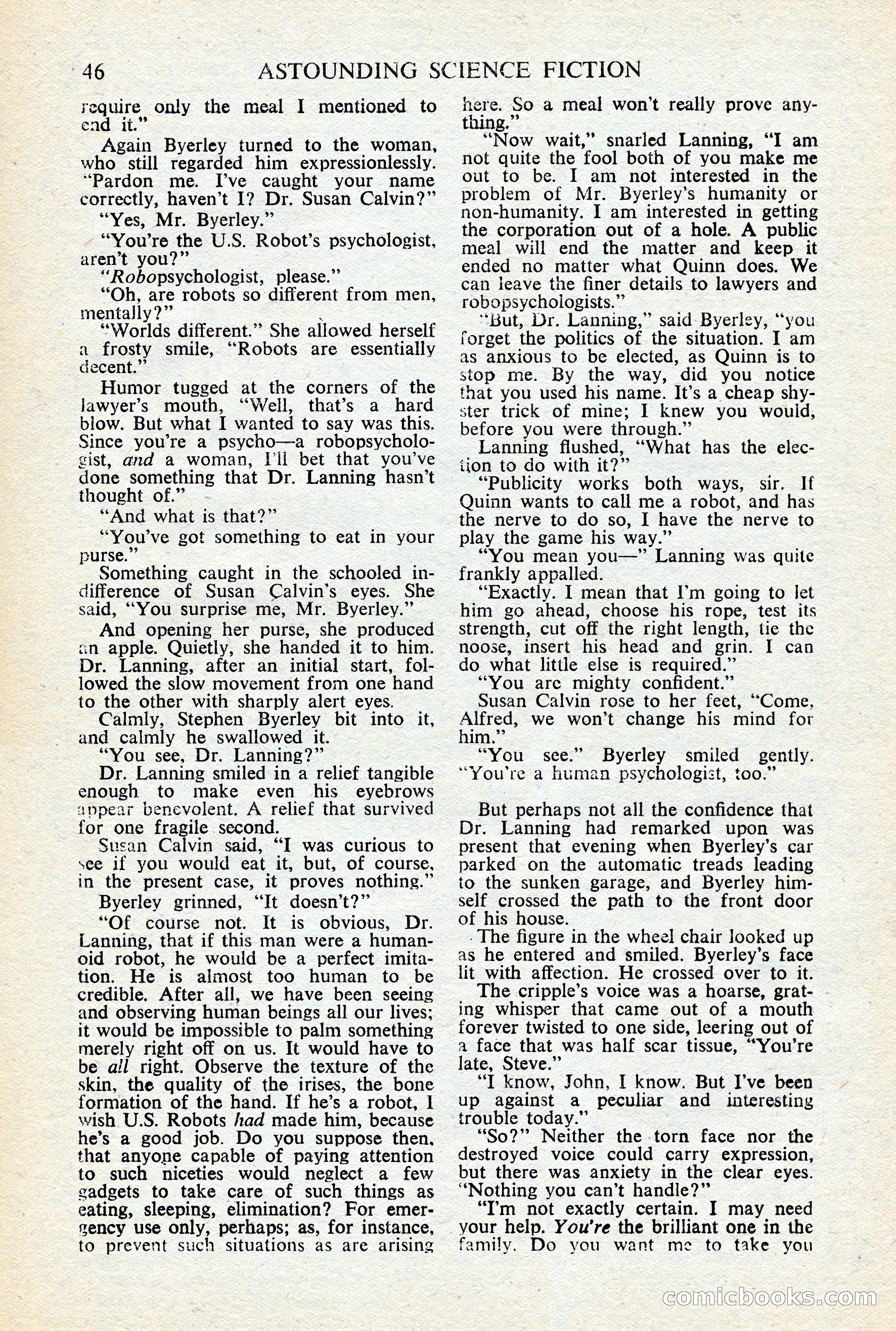 Astounding Science-Fiction, British Edition, January 1947 — page 48 of 68