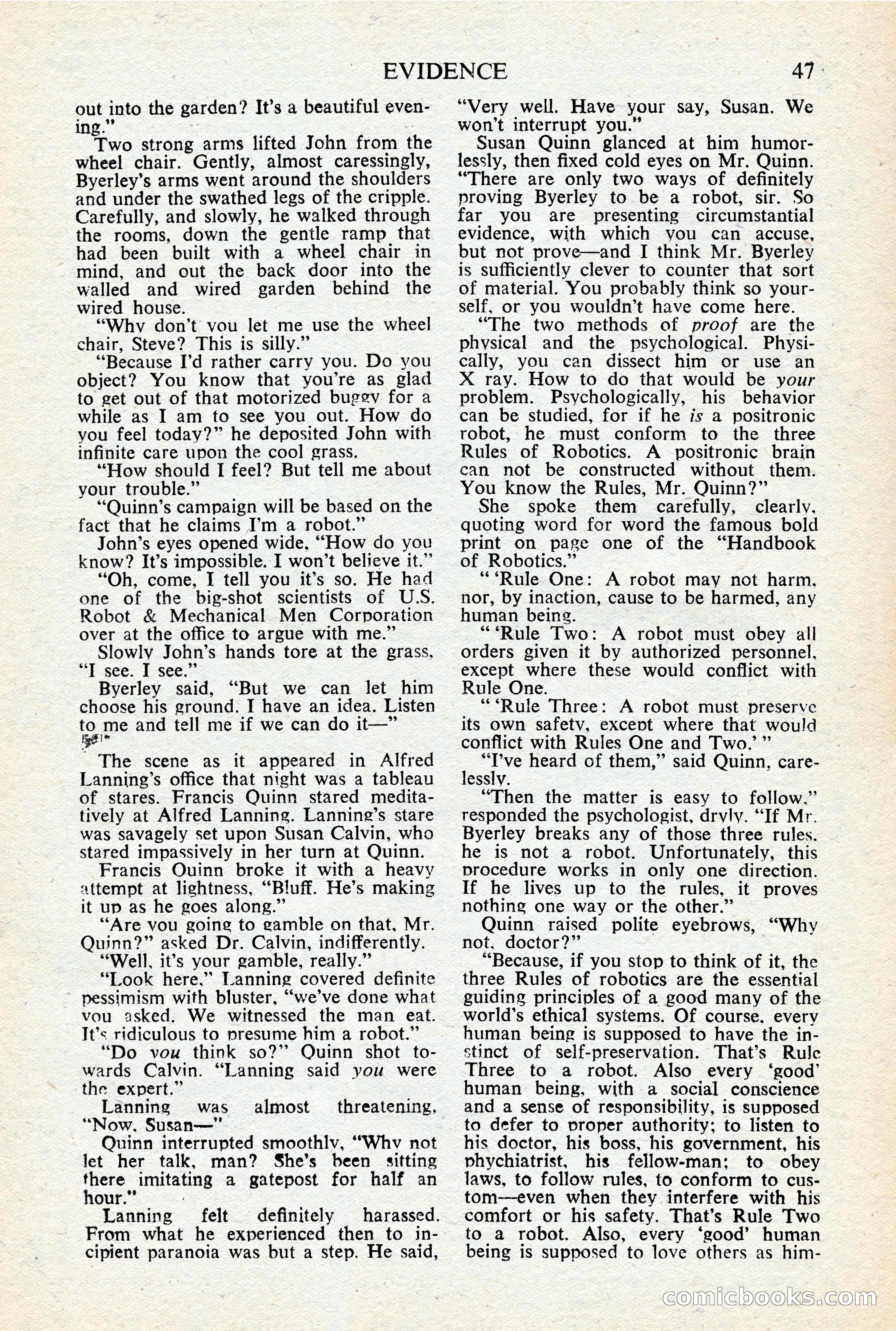 Astounding Science-Fiction, British Edition, January 1947 — page 49 of 68