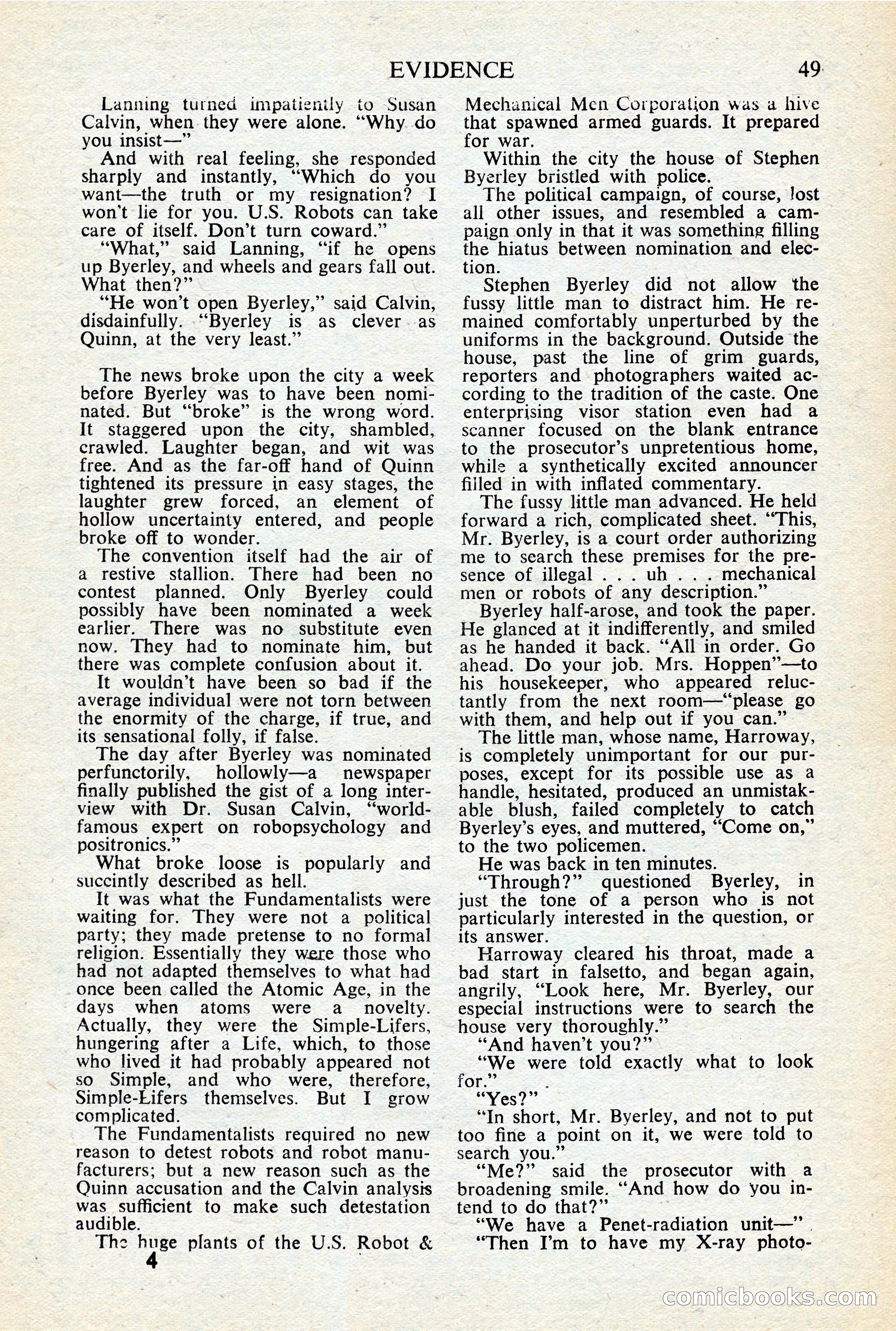 Astounding Science-Fiction, British Edition, January 1947 — page 51 of 68