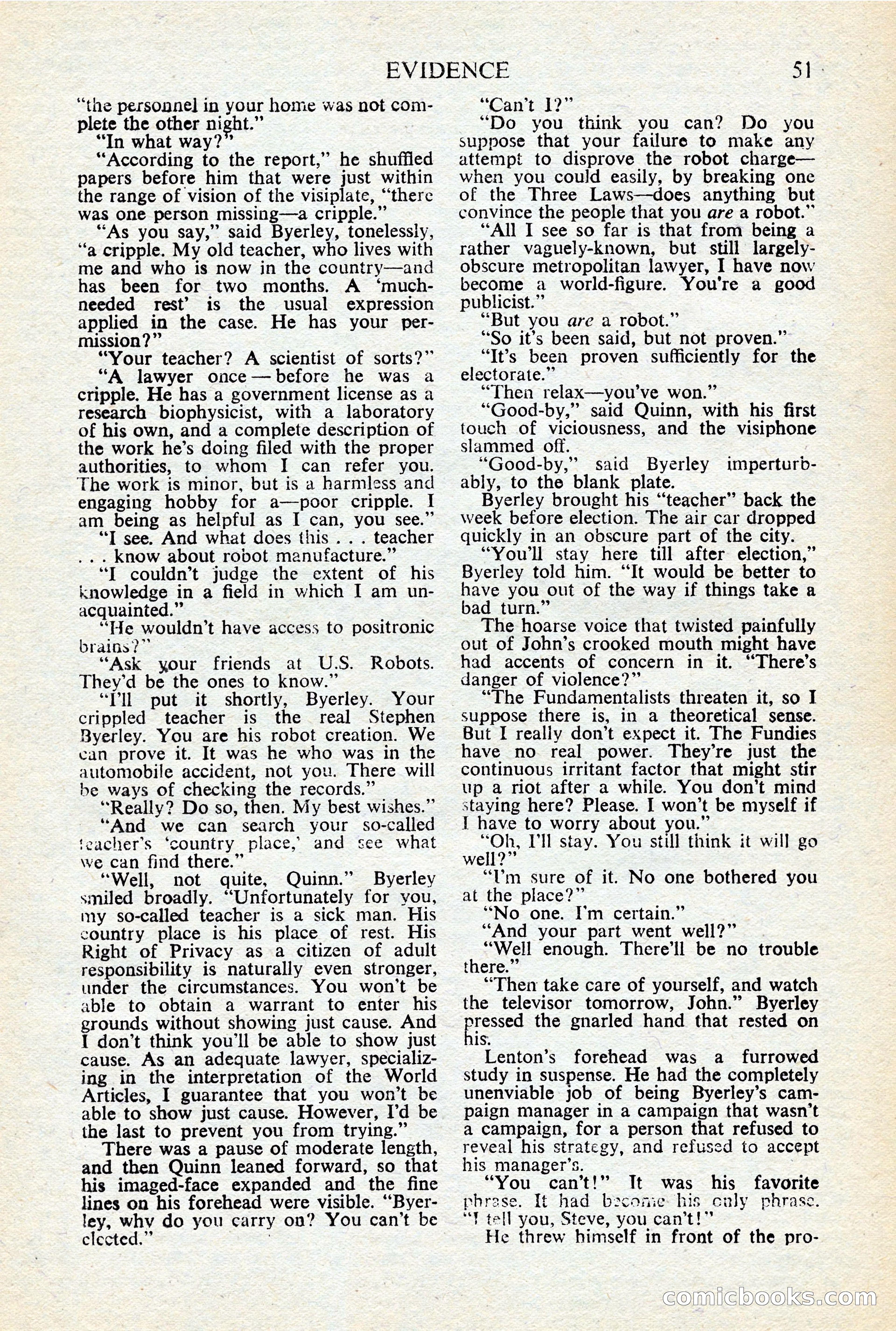 Astounding Science-Fiction, British Edition, January 1947 — page 53 of 68