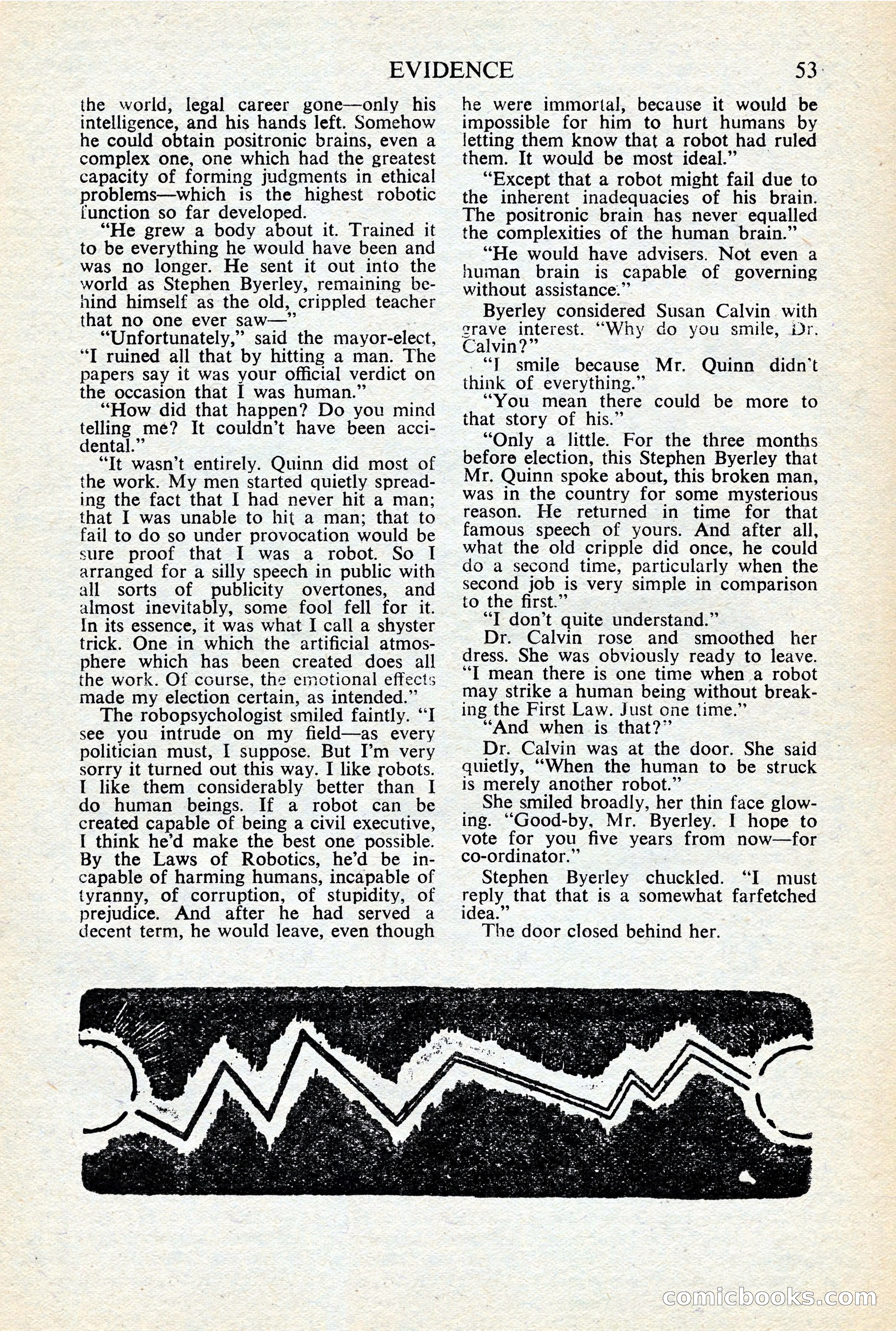 Astounding Science-Fiction, British Edition, January 1947 — page 55 of 68
