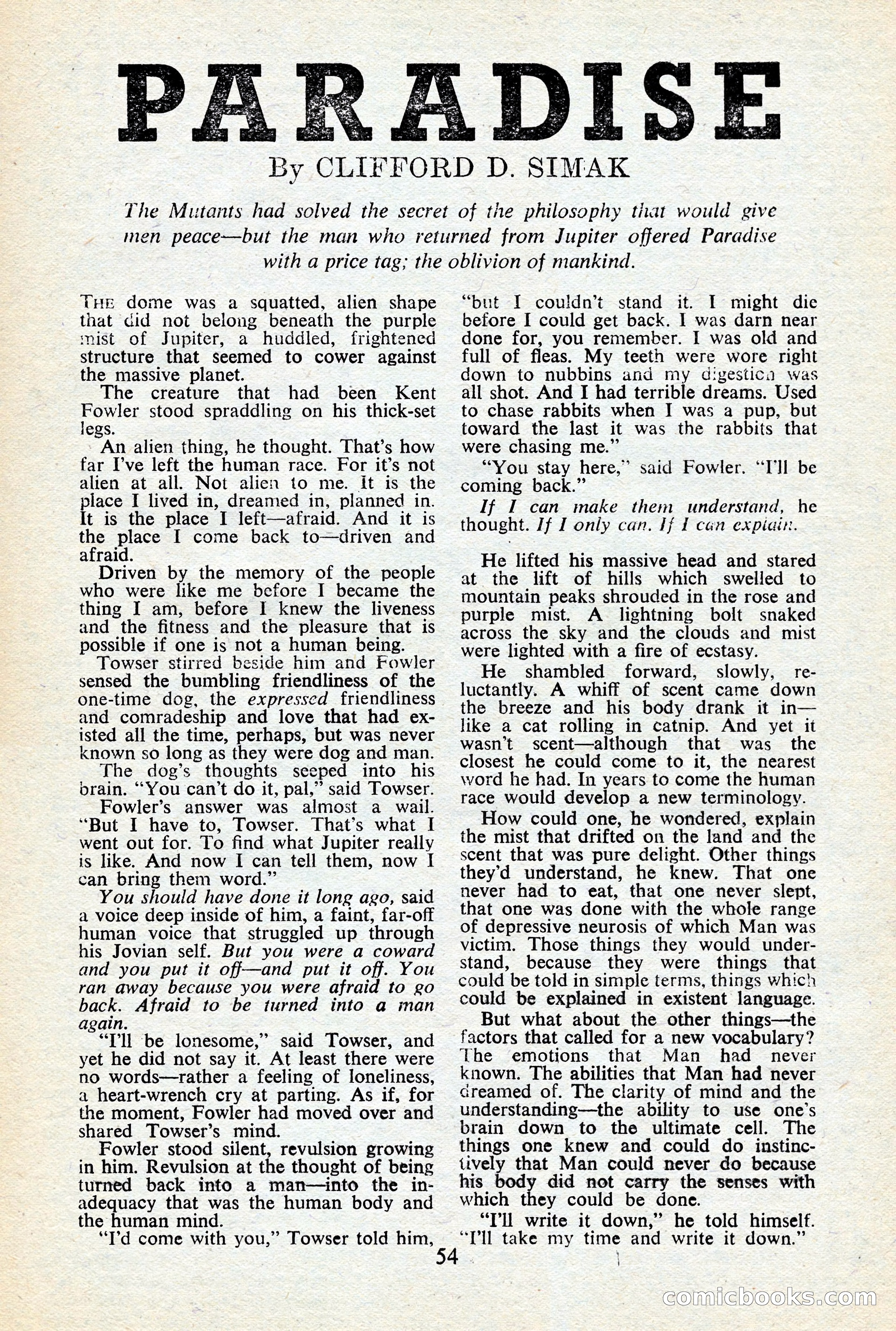 Astounding Science-Fiction, British Edition, January 1947 — page 56 of 68