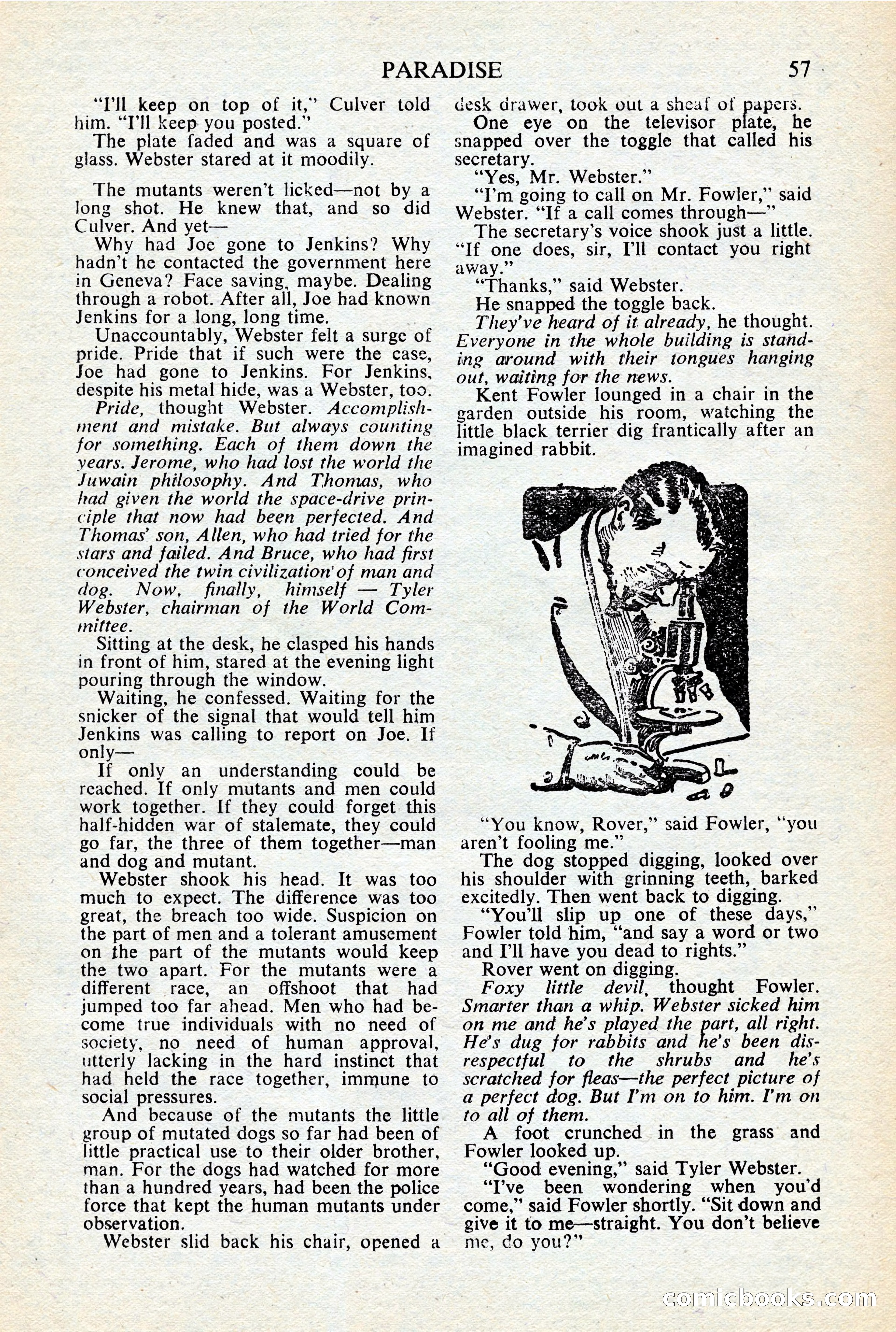 Astounding Science-Fiction, British Edition, January 1947 — page 59 of 68