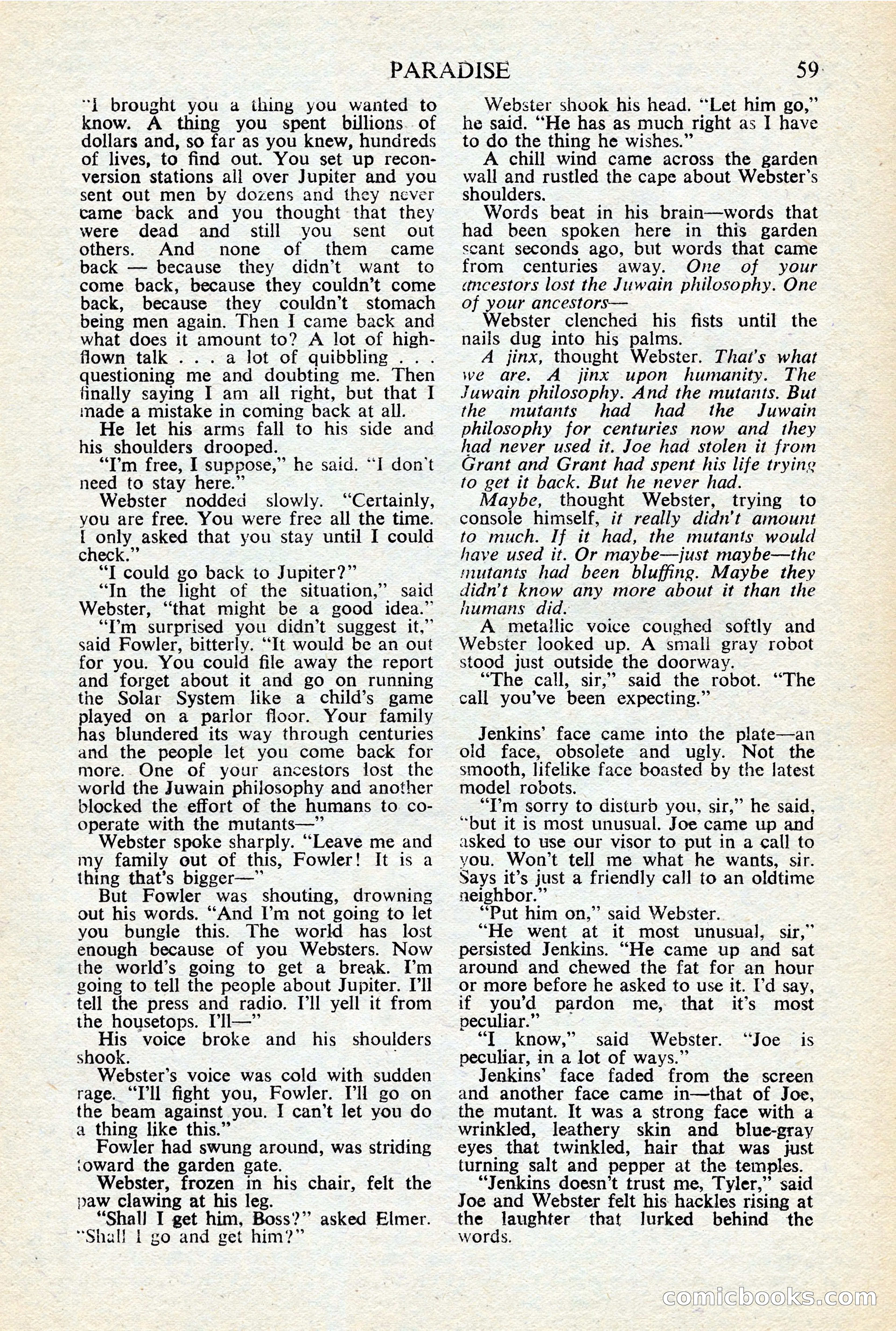 Astounding Science-Fiction, British Edition, January 1947 — page 61 of 68