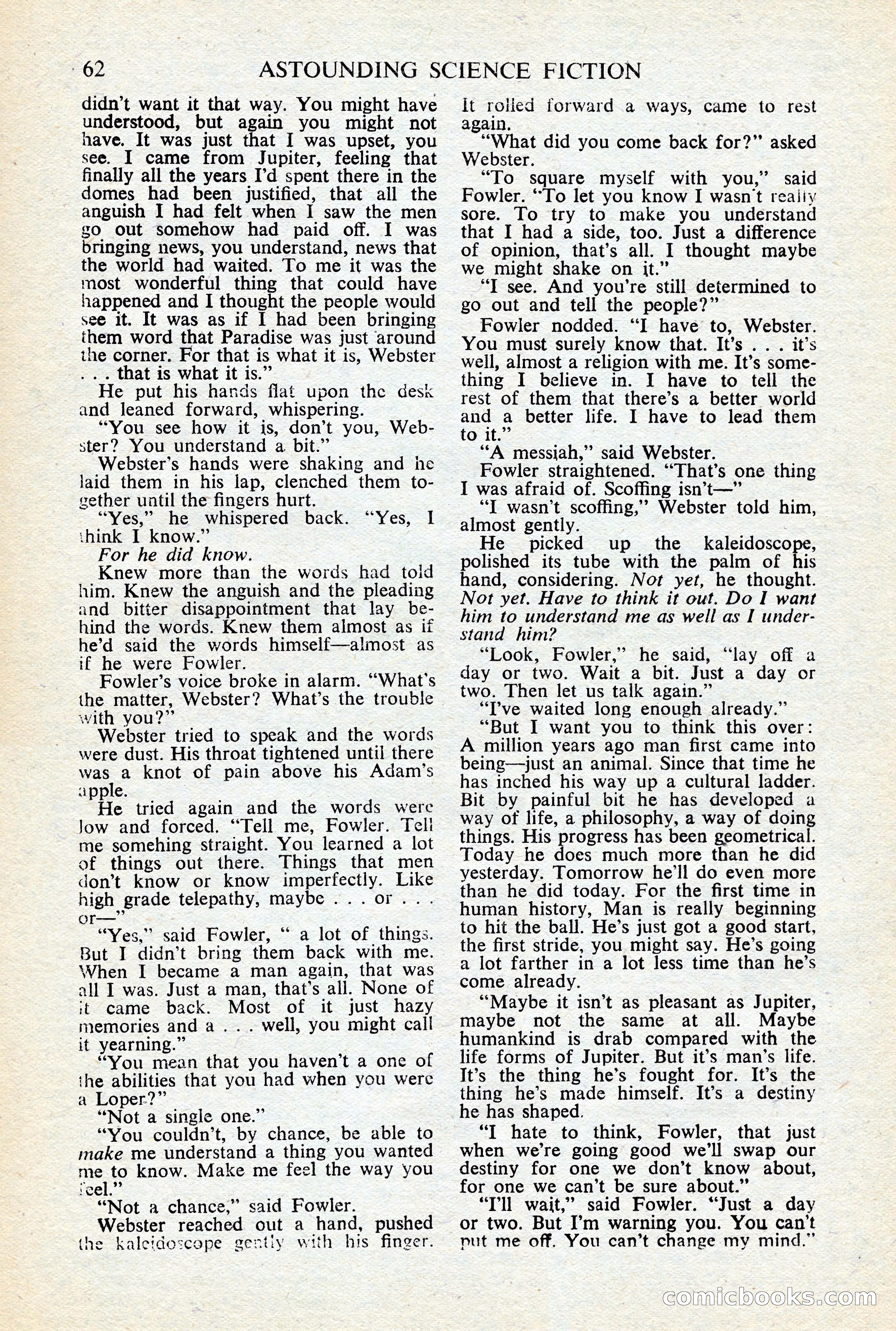 Astounding Science-Fiction, British Edition, January 1947 — page 64 of 68