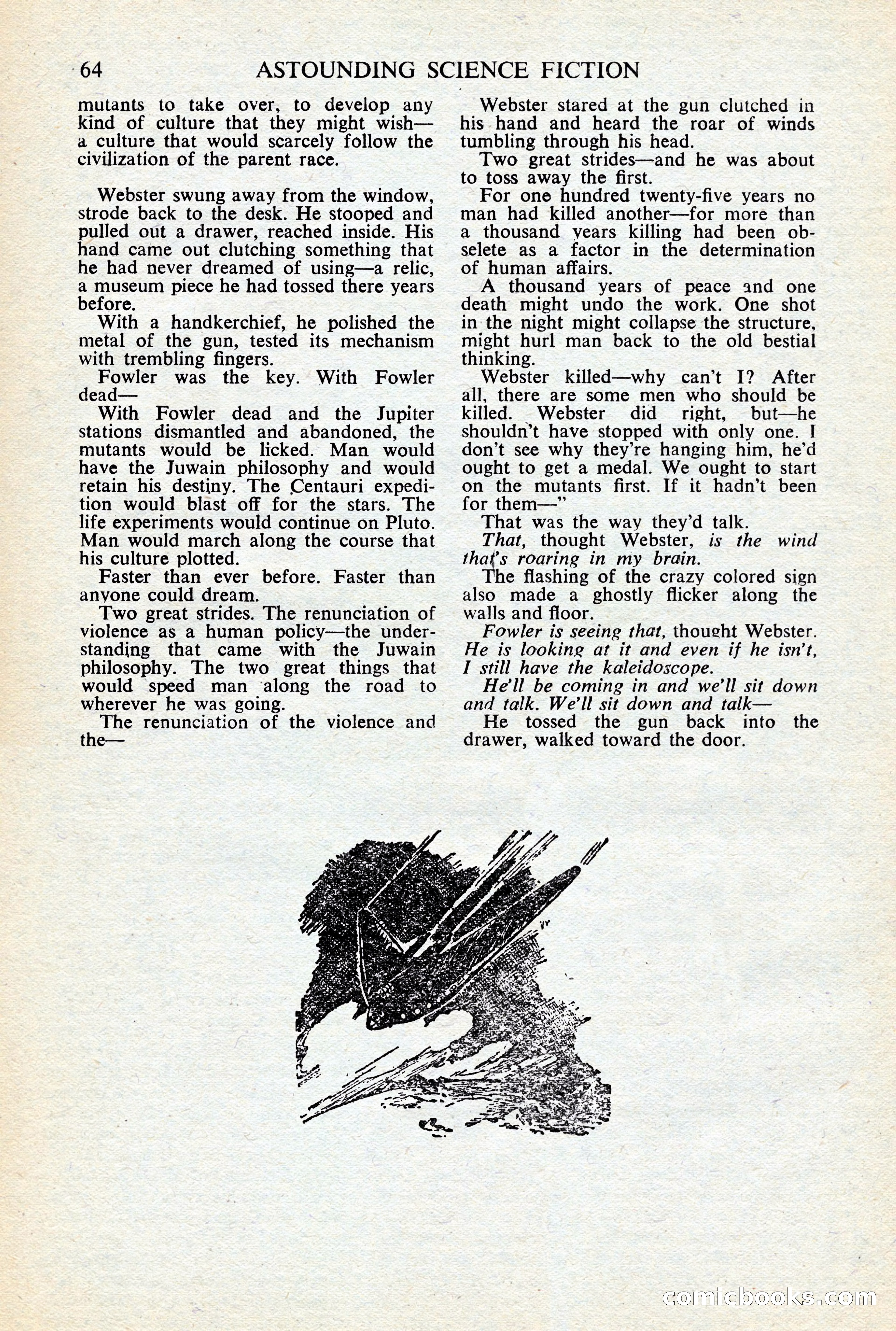 Astounding Science-Fiction, British Edition, January 1947 — page 66 of 68