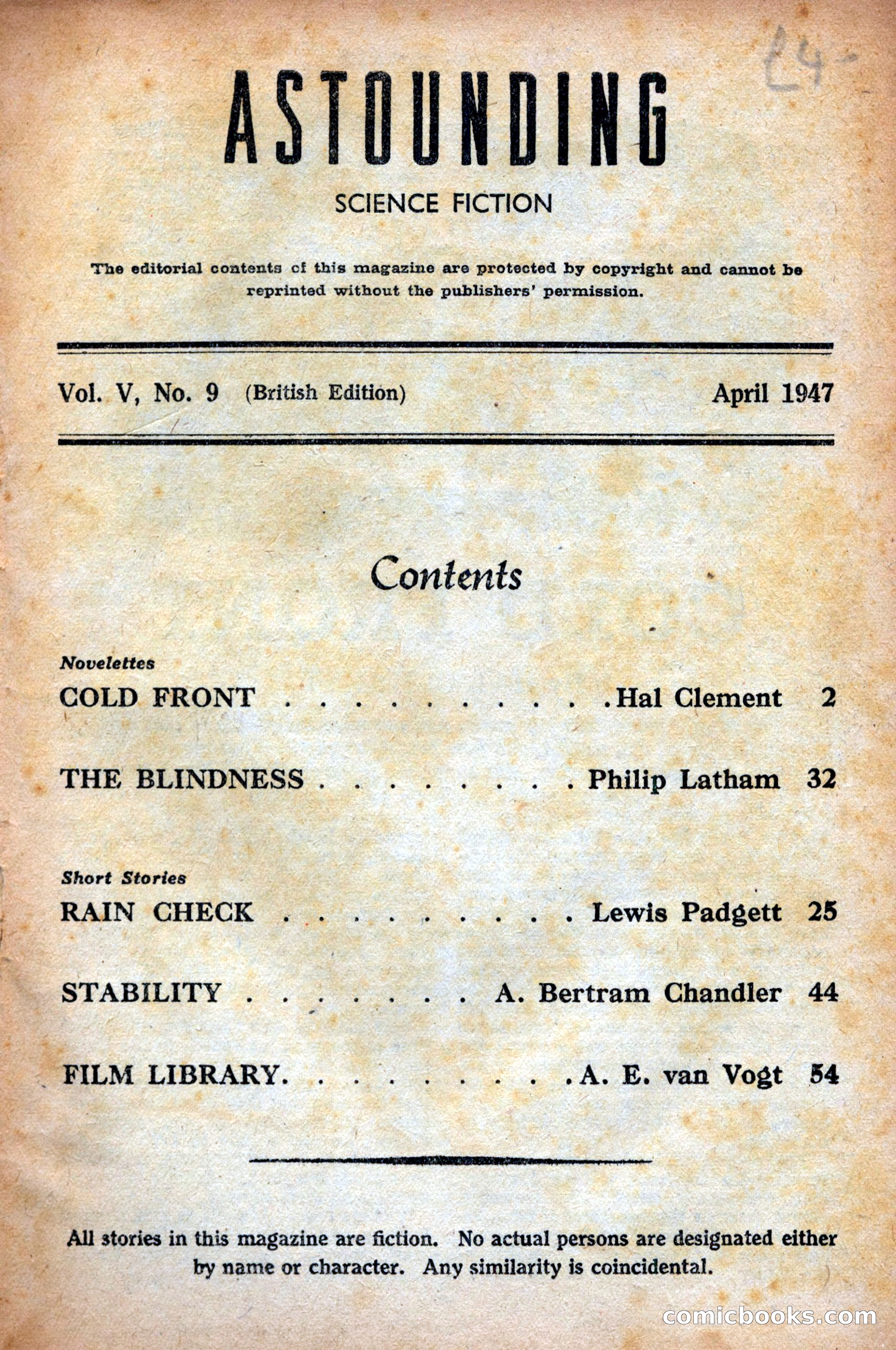 Astounding Science Fiction (British Edition) — page 3 of 68