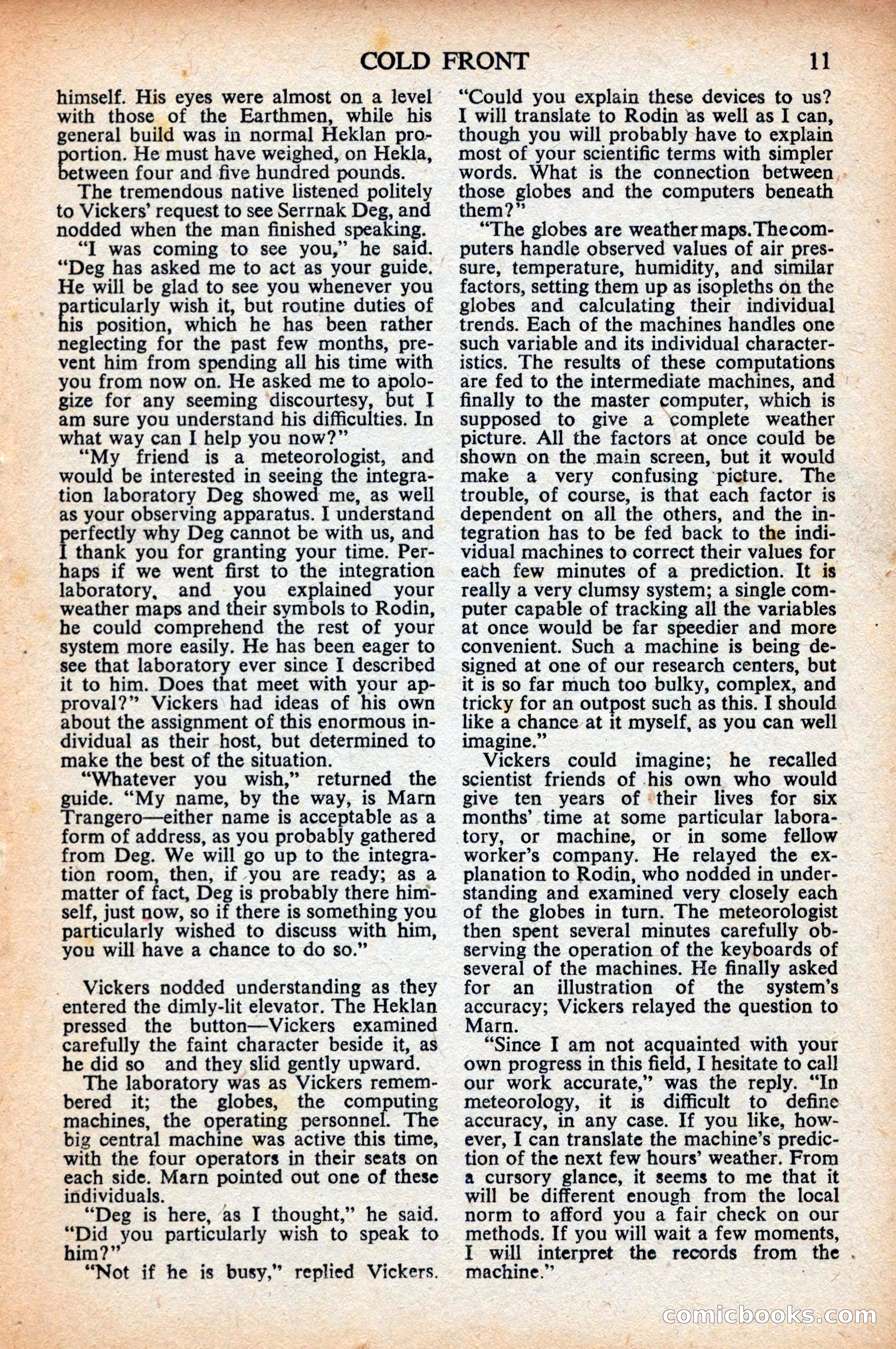 Astounding Science Fiction (British Edition) — page 13 of 68