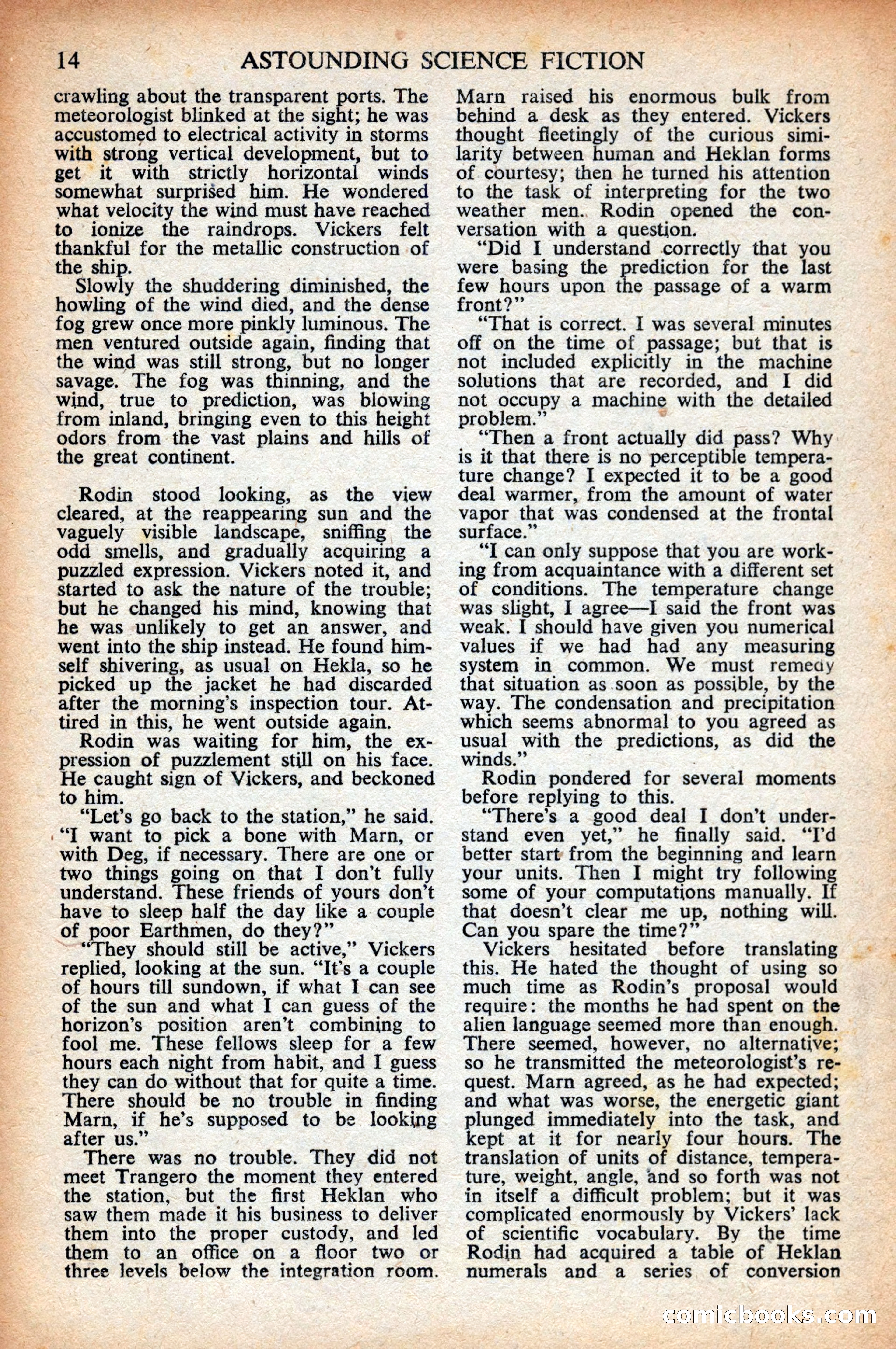 Astounding Science Fiction (British Edition) — page 16 of 68