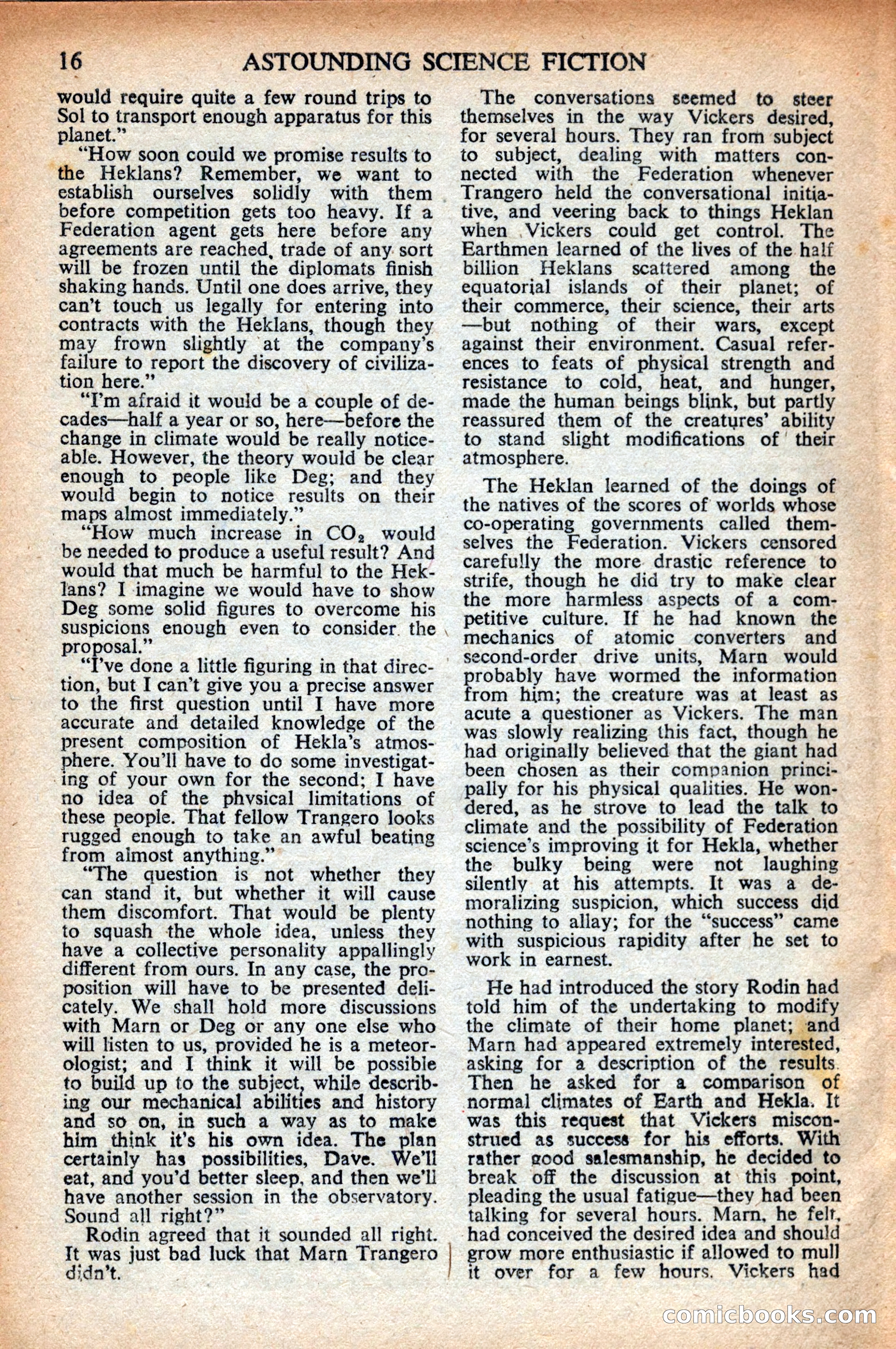 Astounding Science Fiction (British Edition) — page 18 of 68