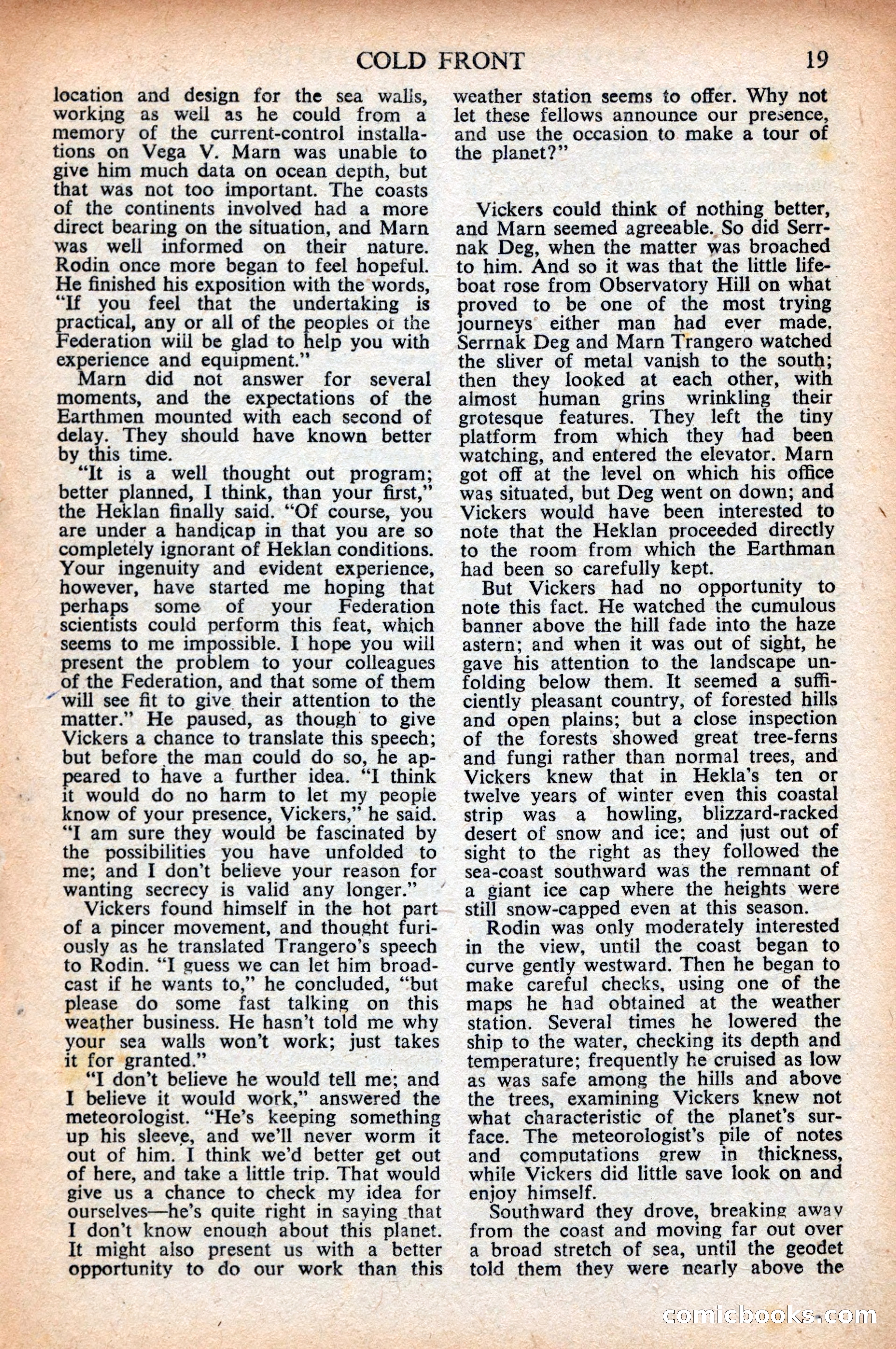 Astounding Science Fiction (British Edition) — page 21 of 68
