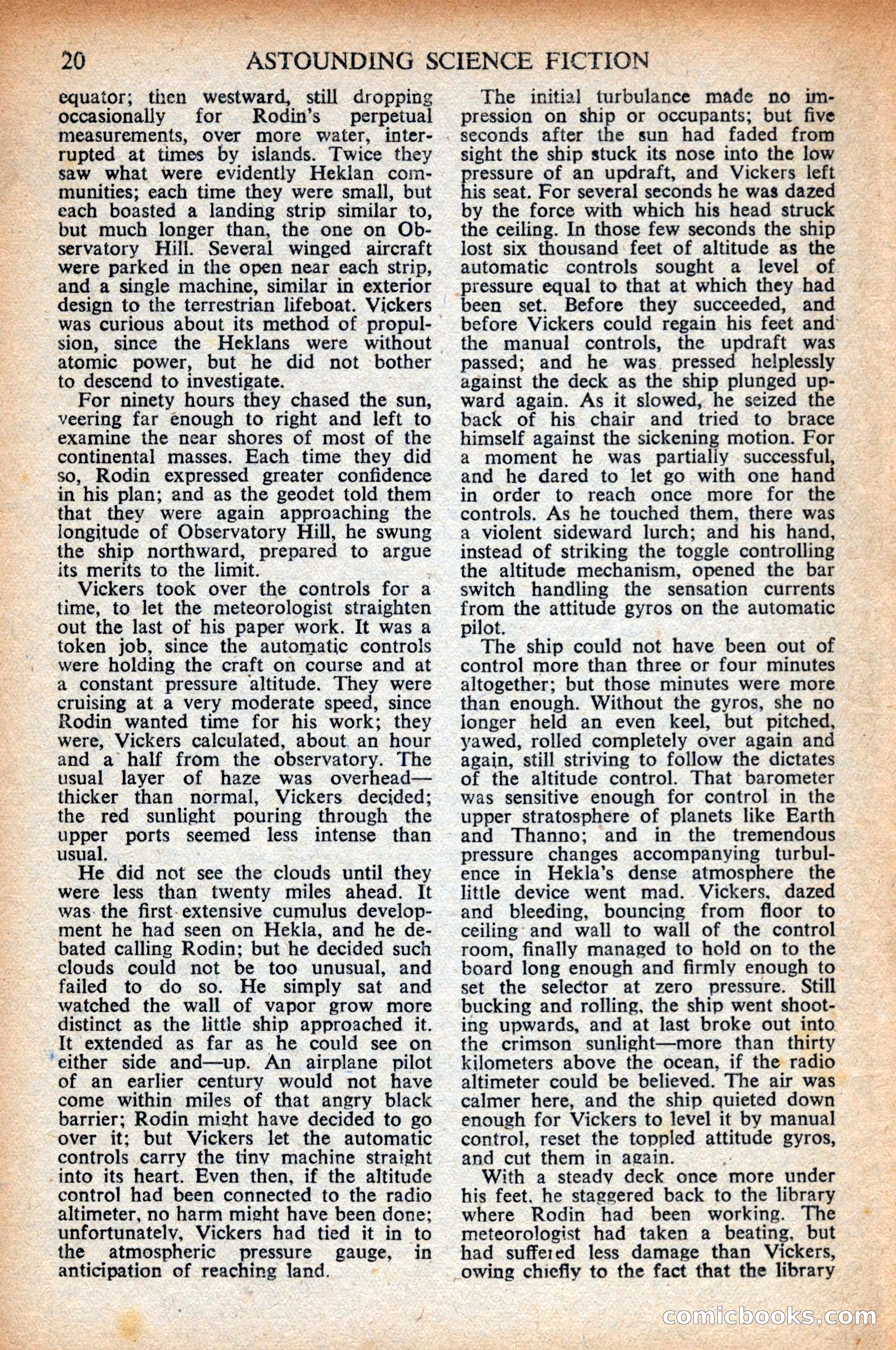 Astounding Science Fiction (British Edition) — page 22 of 68