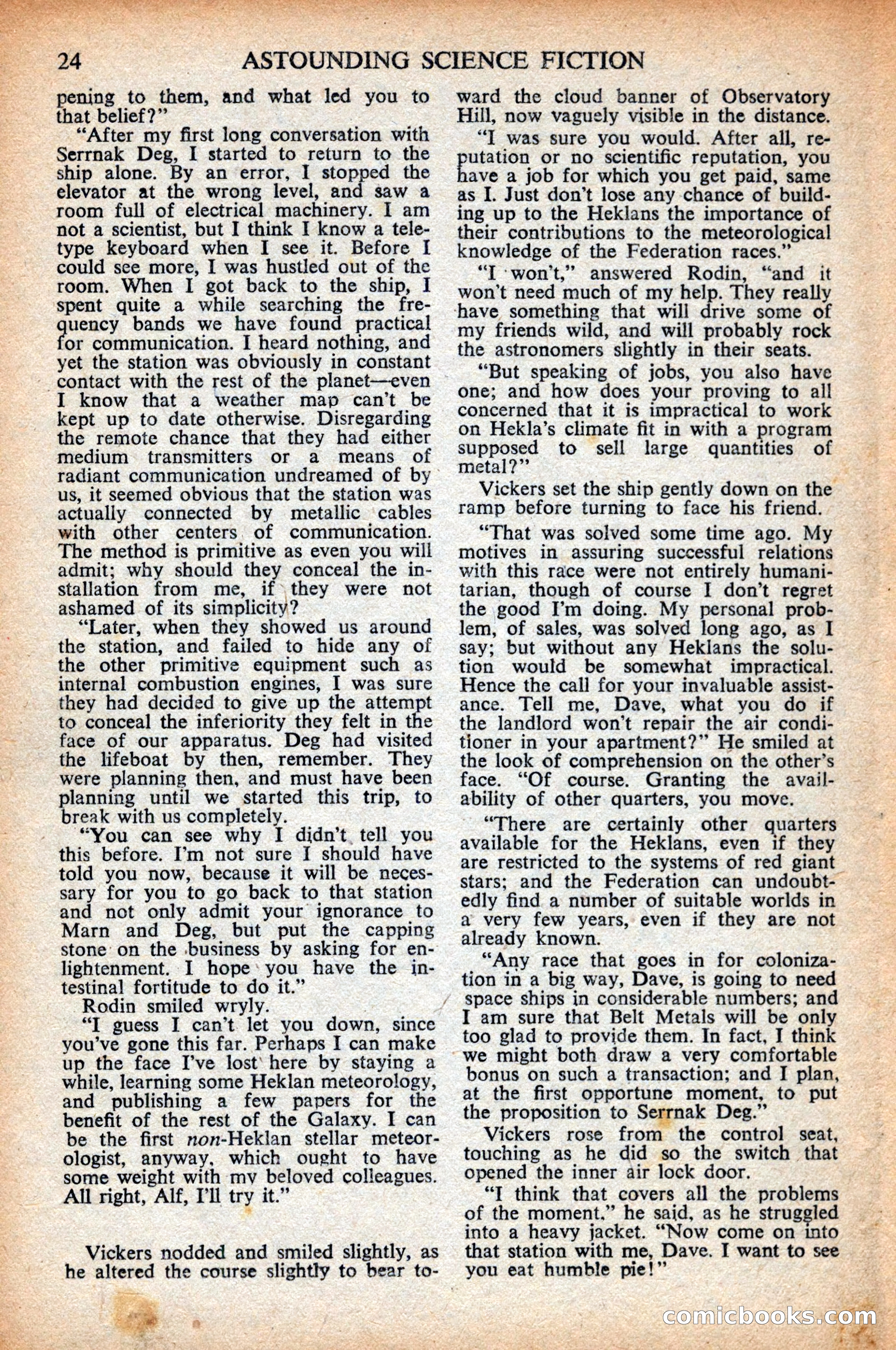Astounding Science Fiction (British Edition) — page 26 of 68