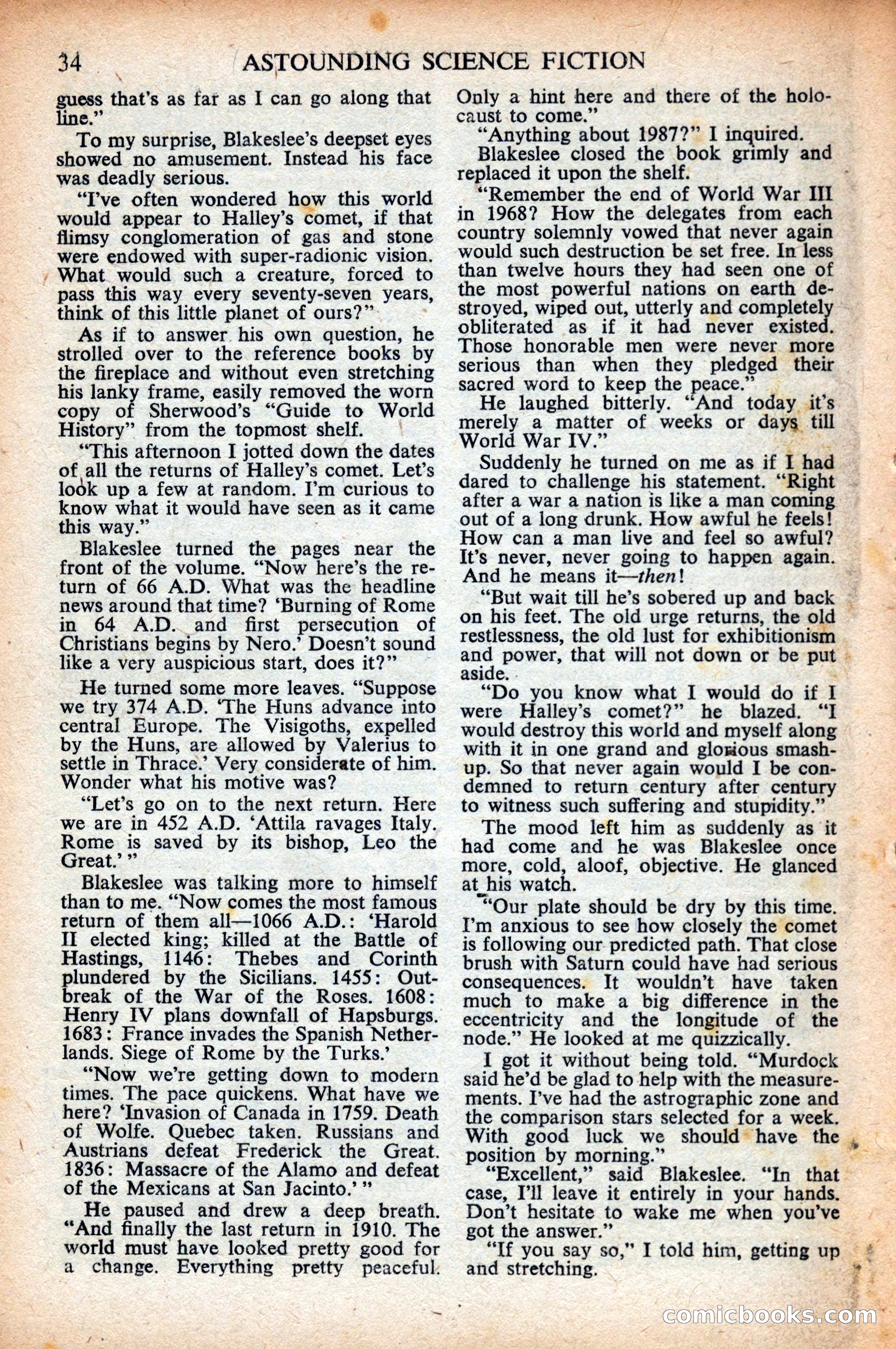 Astounding Science Fiction (British Edition) — page 36 of 68