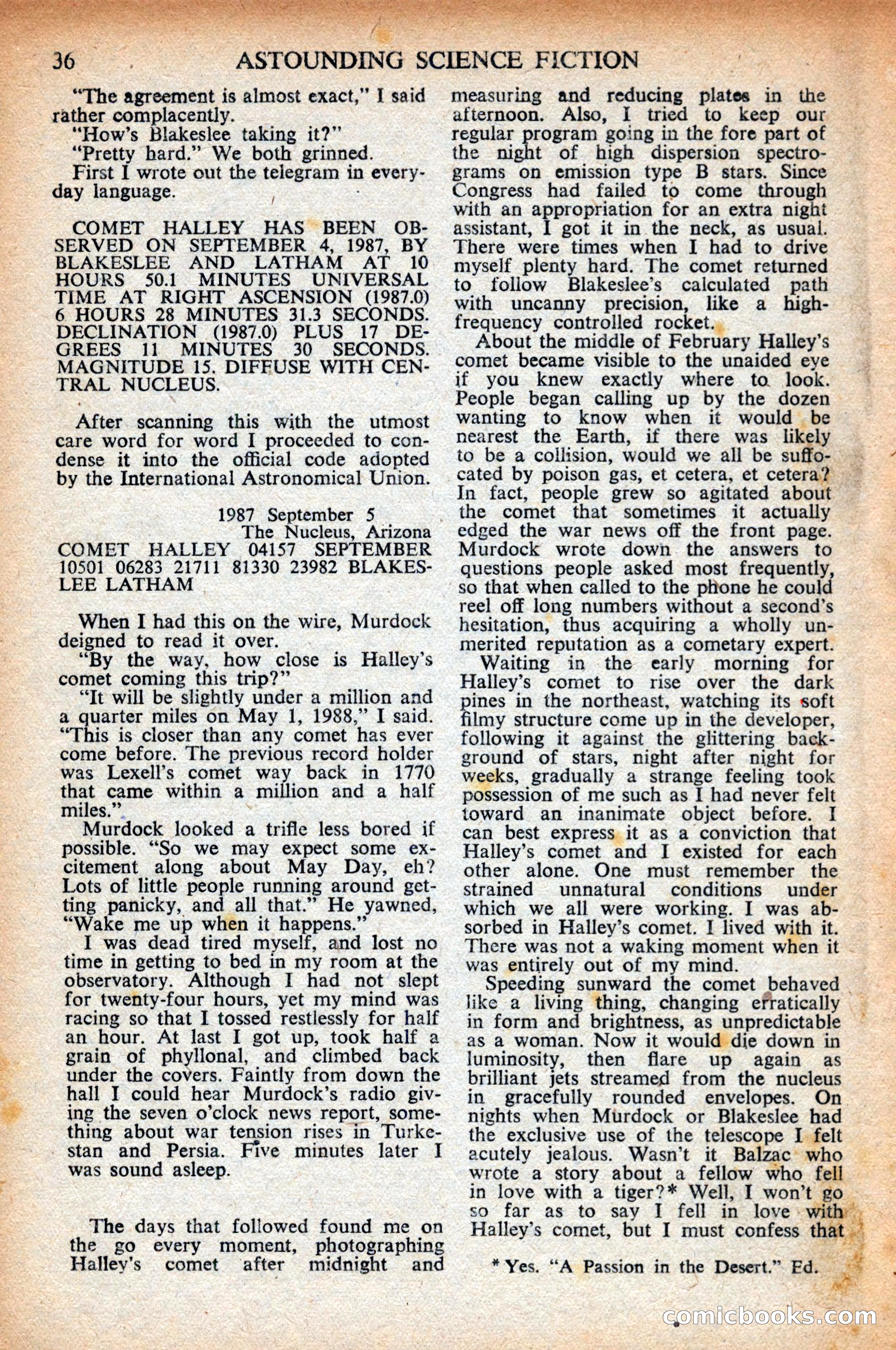 Astounding Science Fiction (British Edition) — page 38 of 68