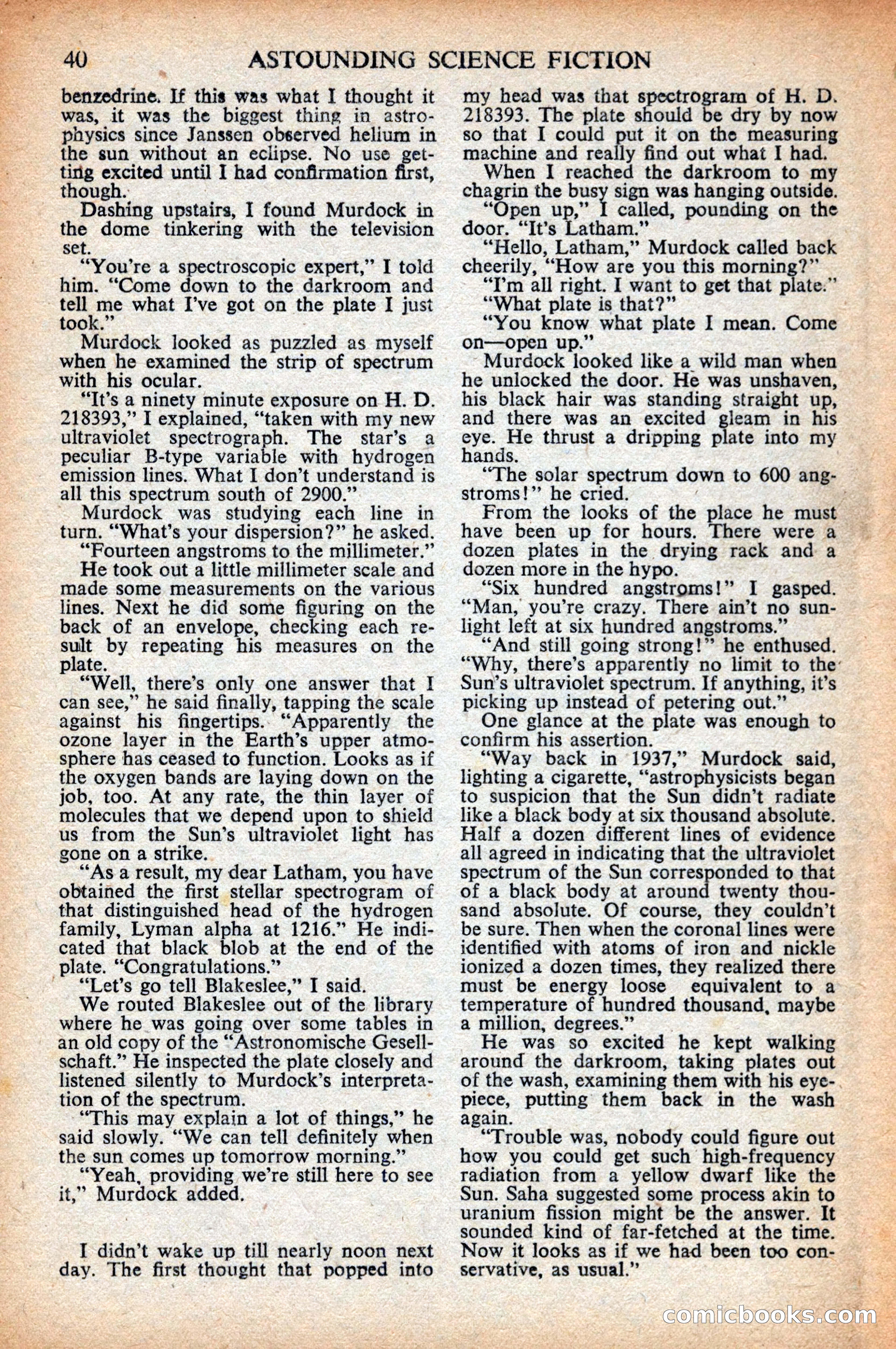 Astounding Science Fiction (British Edition) — page 42 of 68