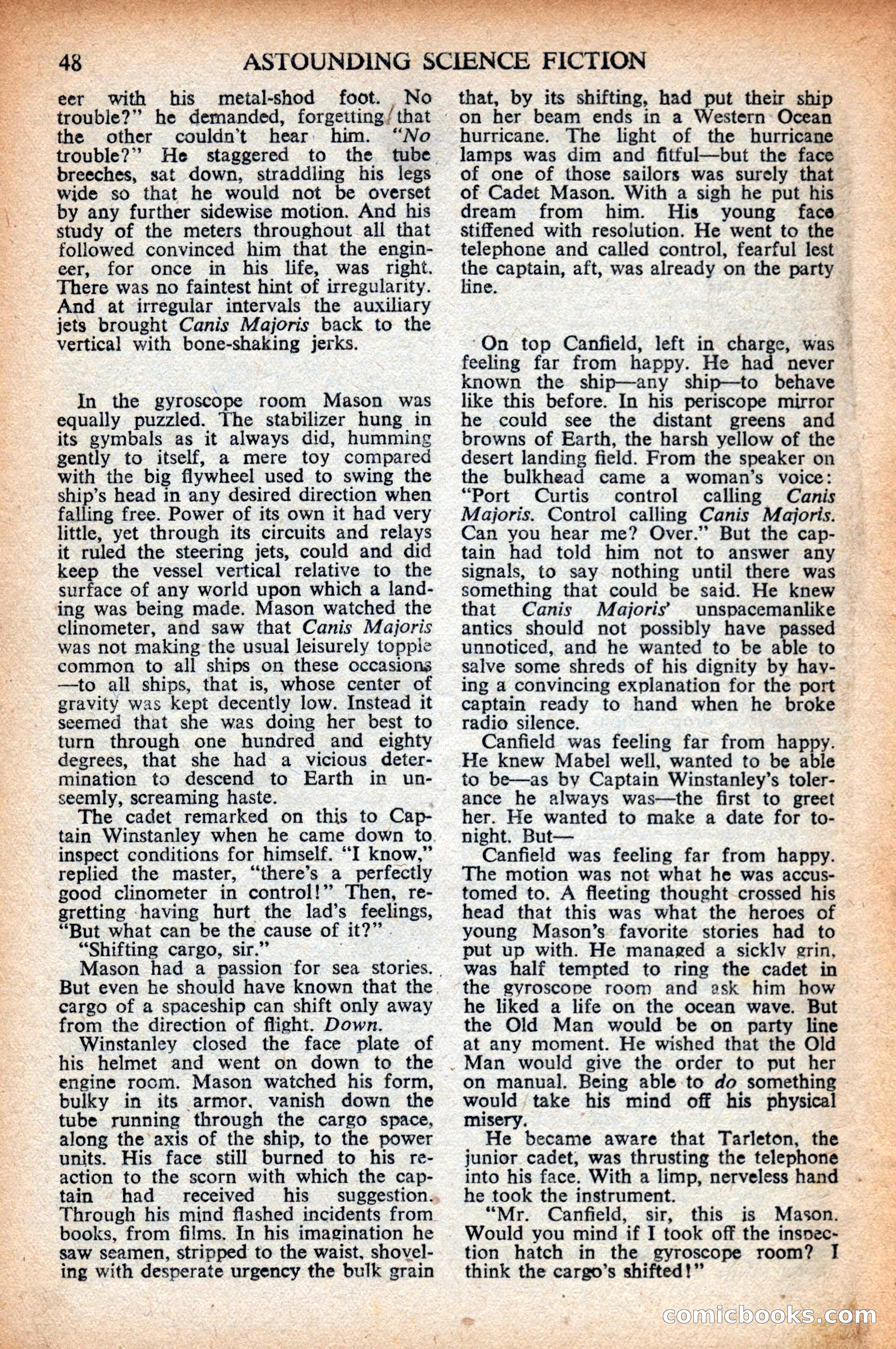 Astounding Science Fiction (British Edition) — page 50 of 68