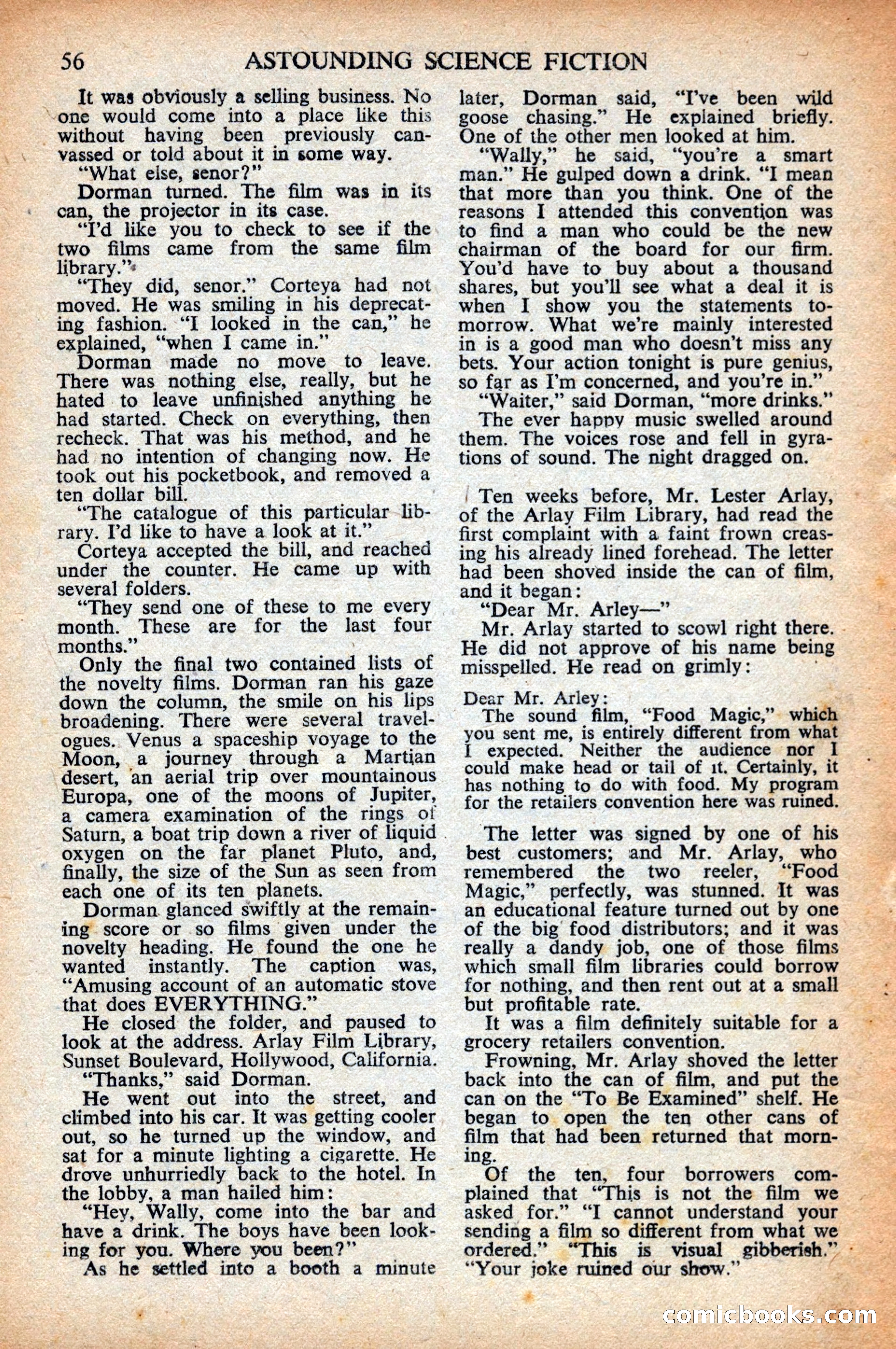 Astounding Science Fiction (British Edition) — page 58 of 68