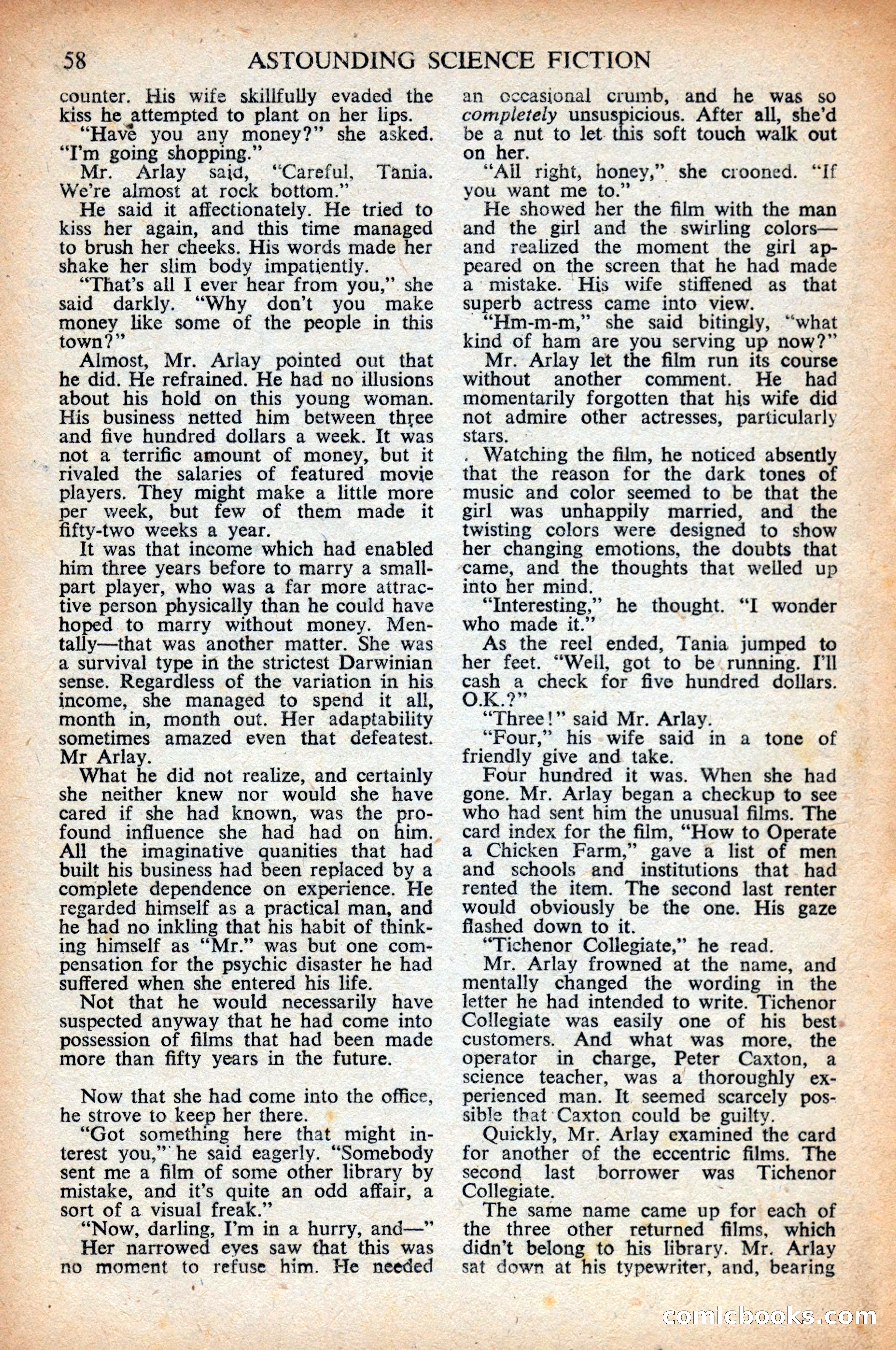 Astounding Science Fiction (British Edition) — page 60 of 68
