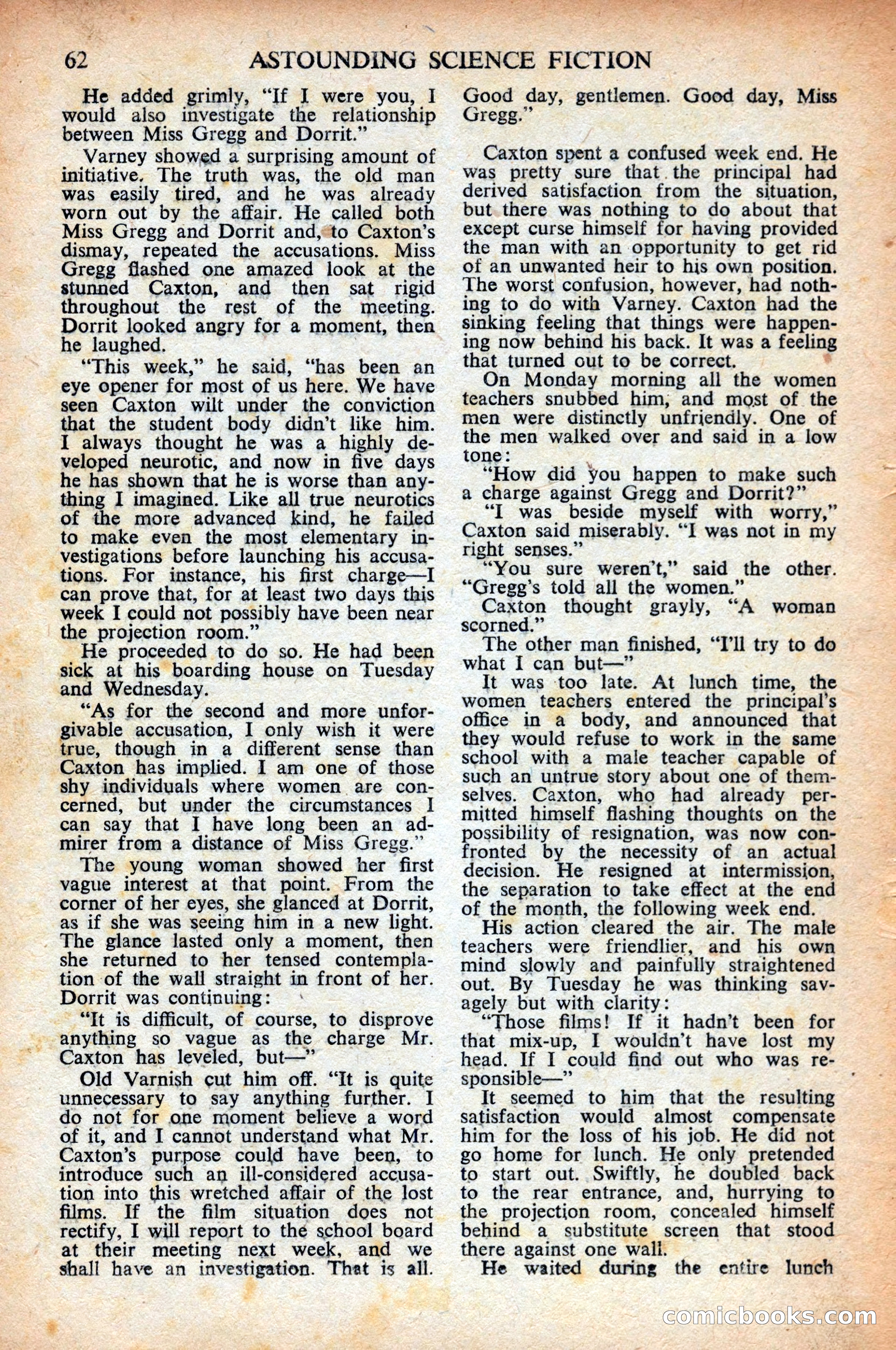 Astounding Science Fiction (British Edition) — page 64 of 68