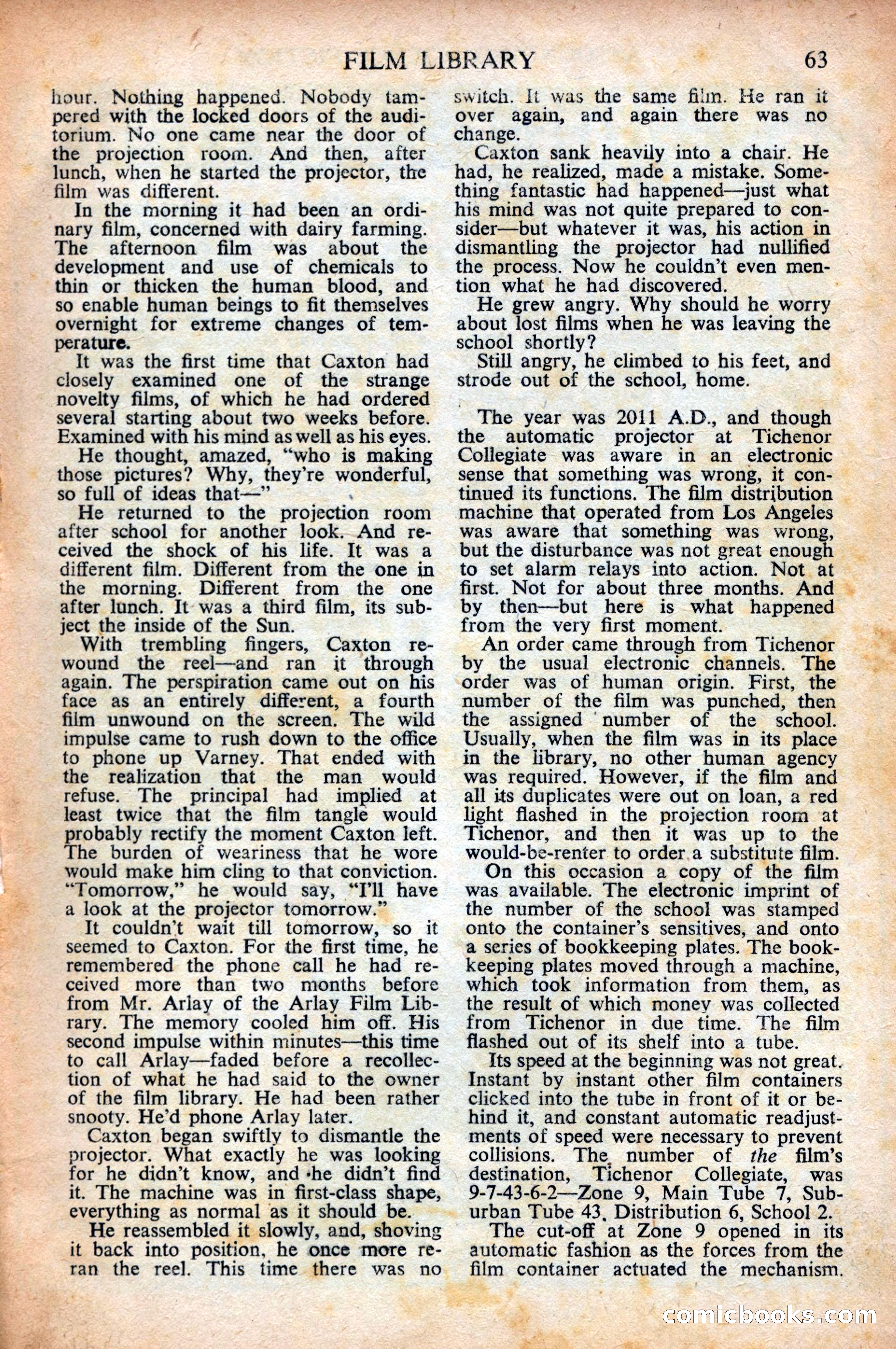 Astounding Science Fiction (British Edition) — page 65 of 68
