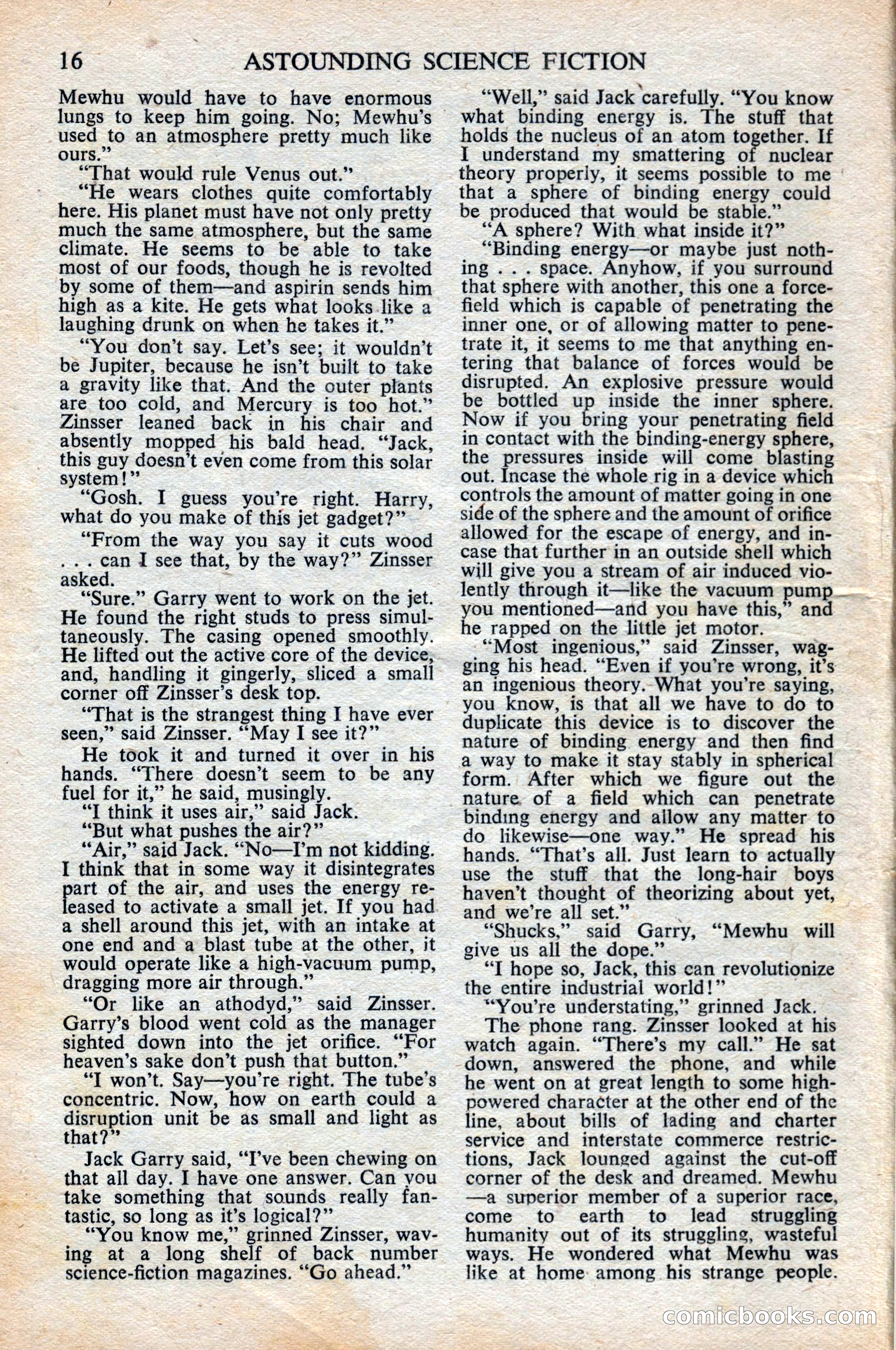 Astounding Science Fiction, British Edition, June 1947 — page 16 of 68