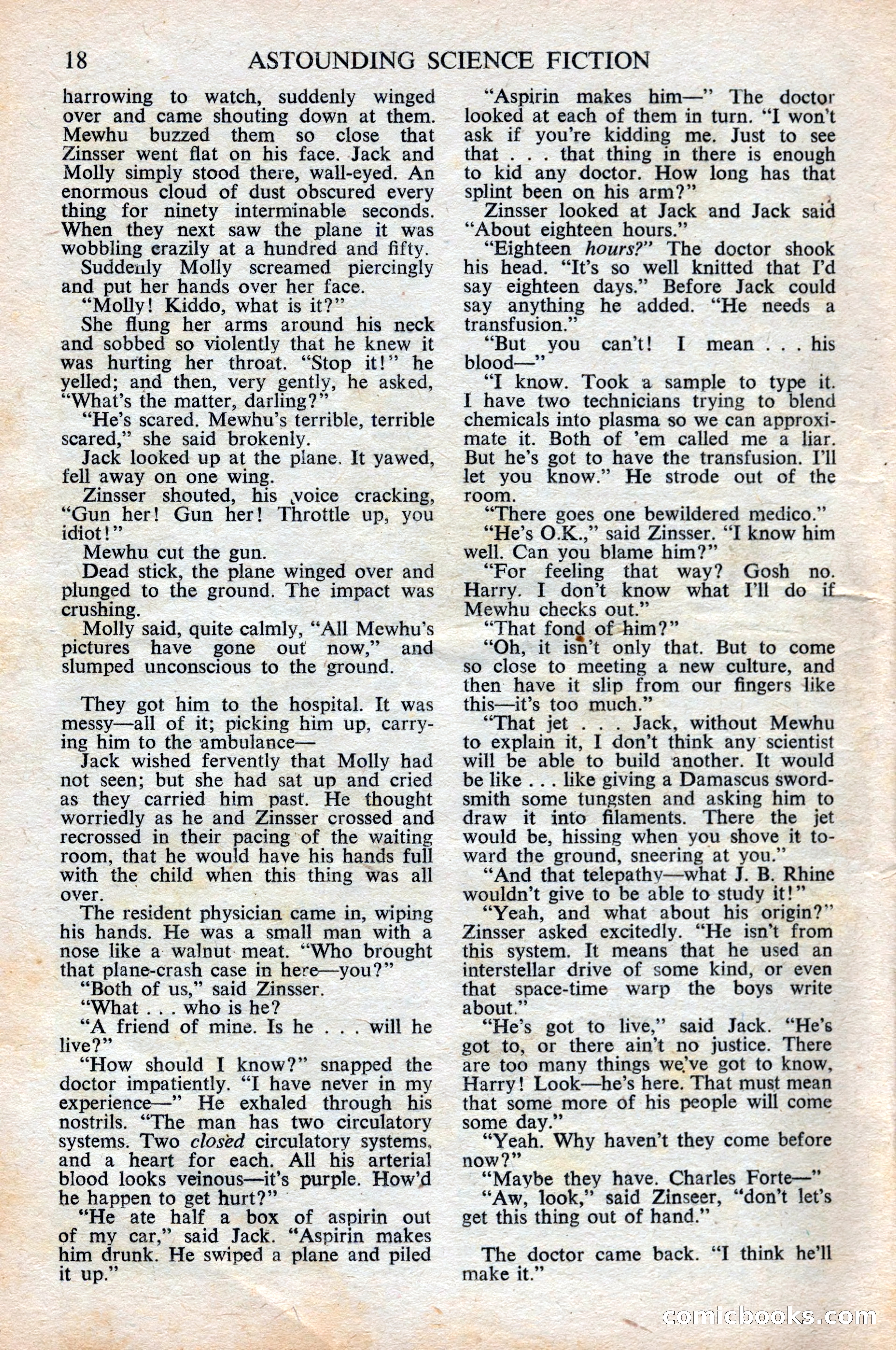 Astounding Science Fiction, British Edition, June 1947 — page 18 of 68