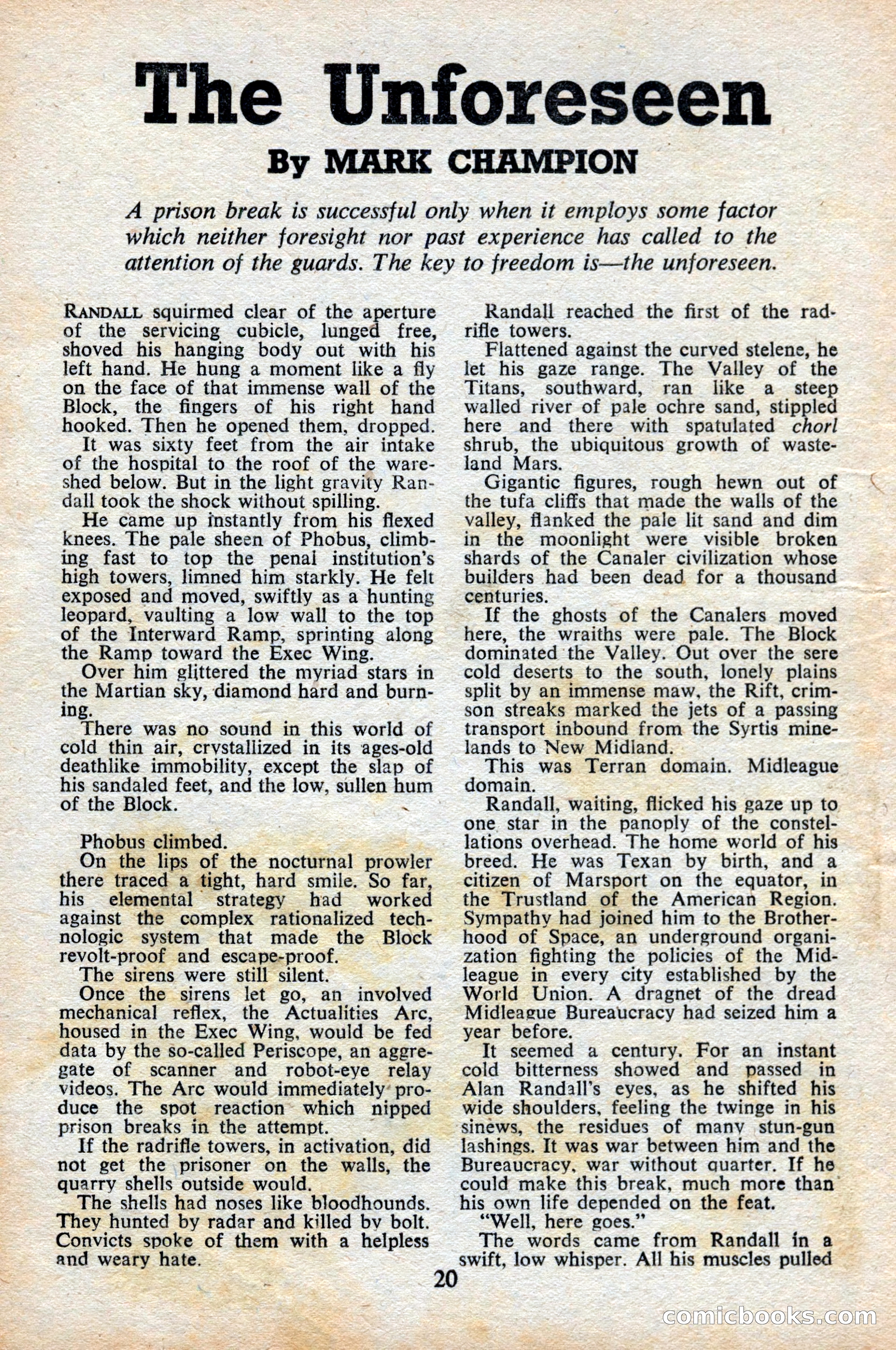 Astounding Science Fiction, British Edition, June 1947 — page 22 of 68