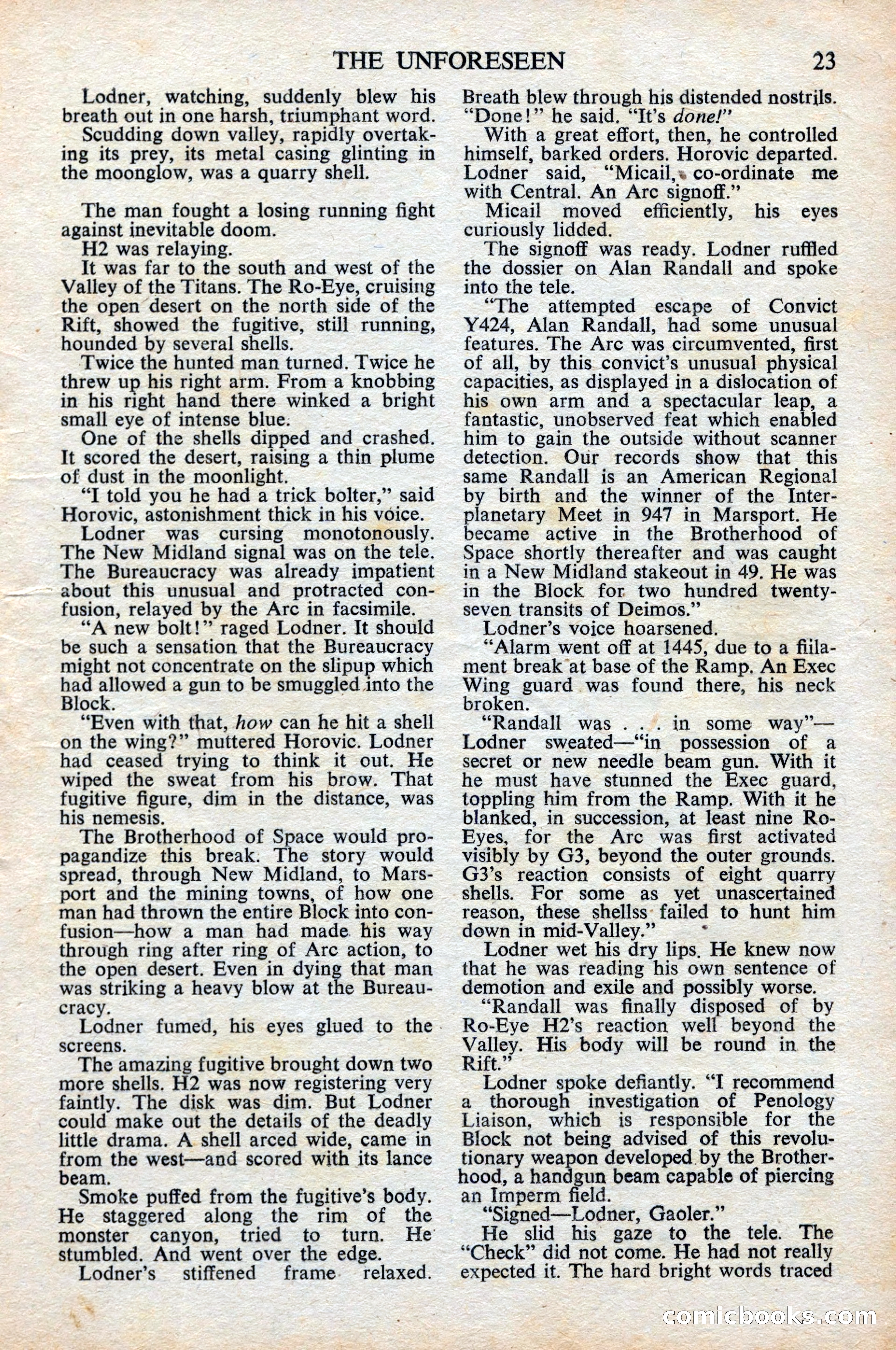 Astounding Science Fiction, British Edition, June 1947 — page 25 of 68