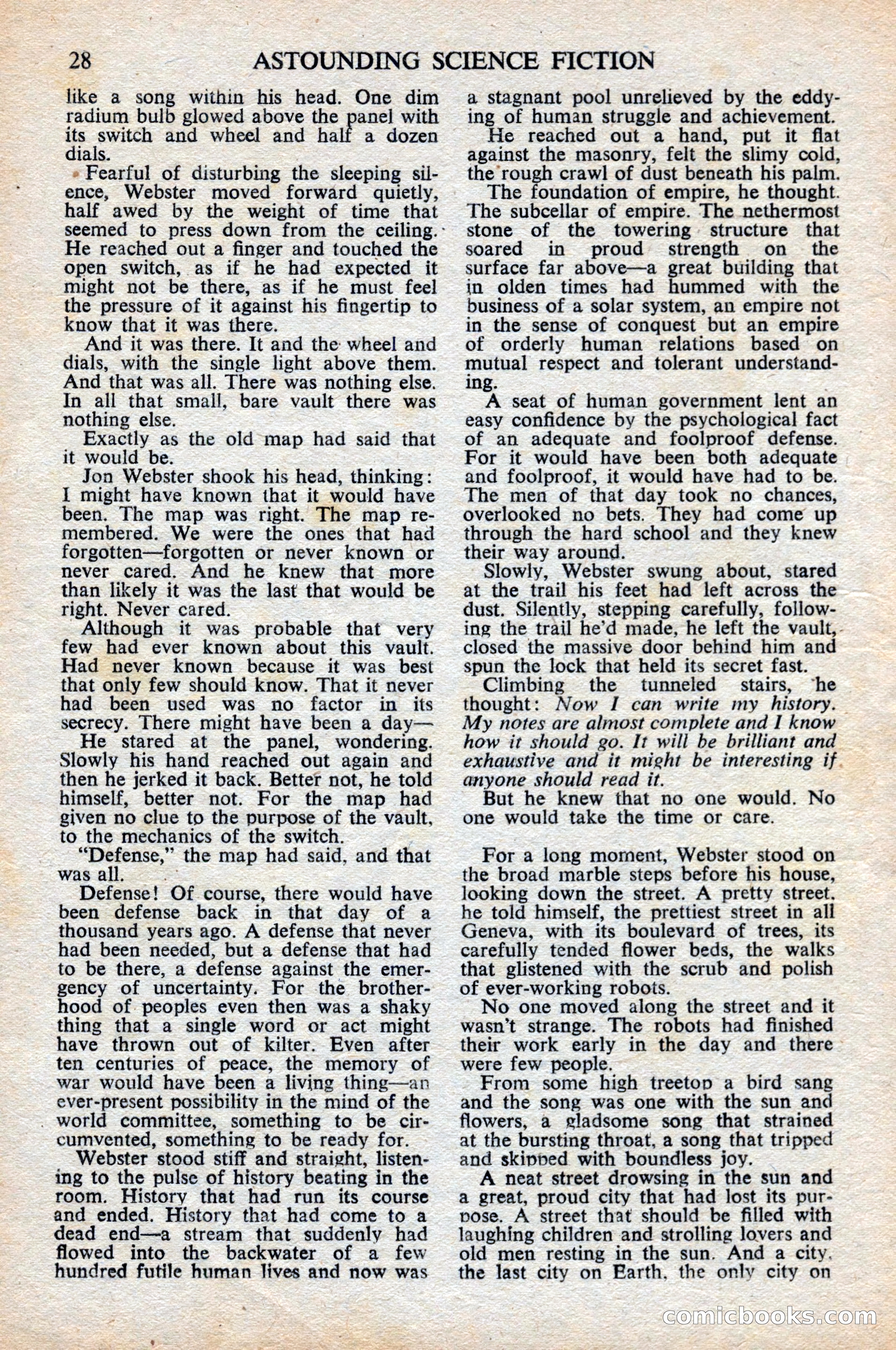 Astounding Science Fiction, British Edition, June 1947 — page 30 of 68