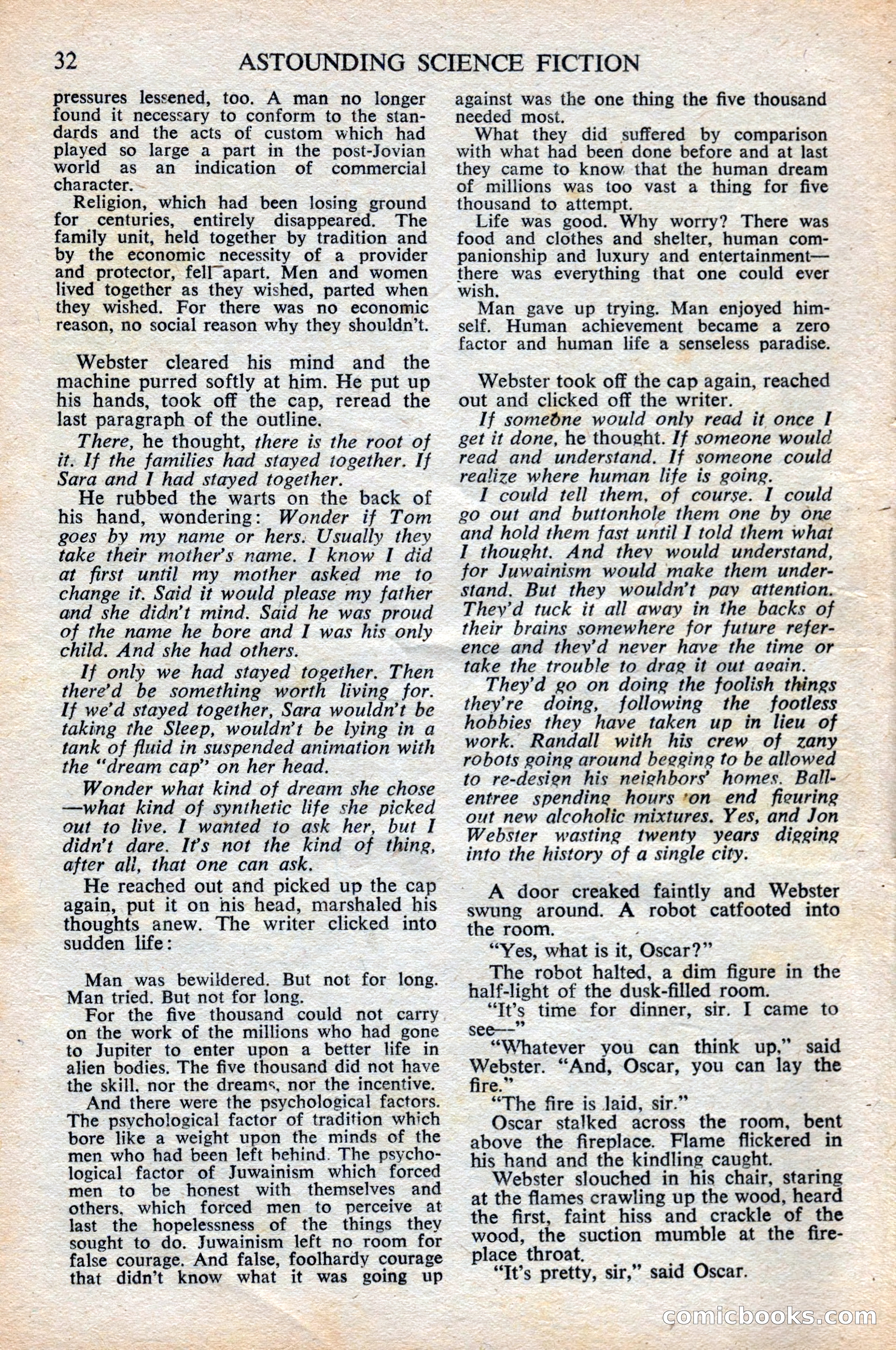 Astounding Science Fiction, British Edition, June 1947 — page 32 of 68