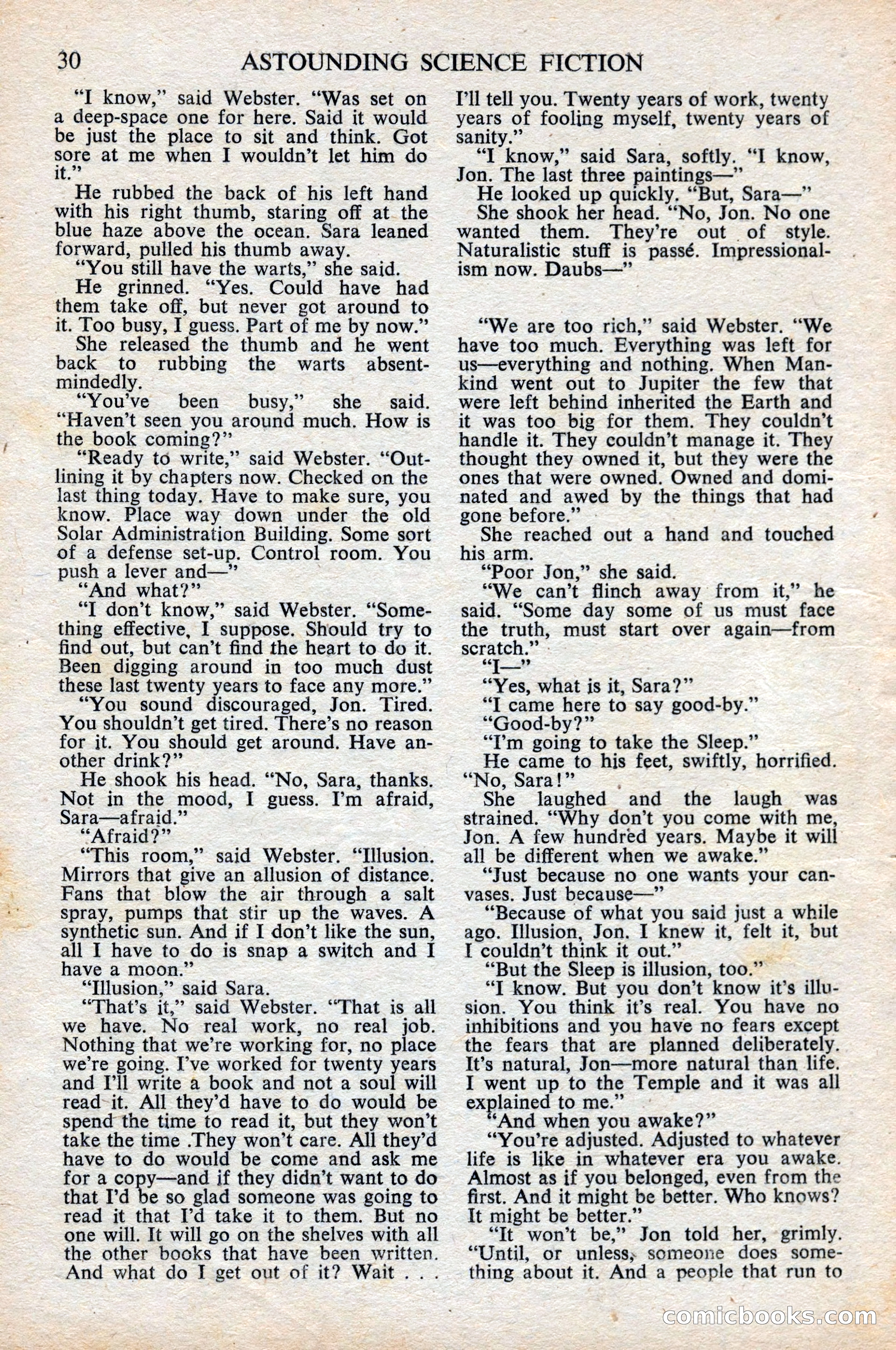 Astounding Science Fiction, British Edition, June 1947 — page 36 of 68