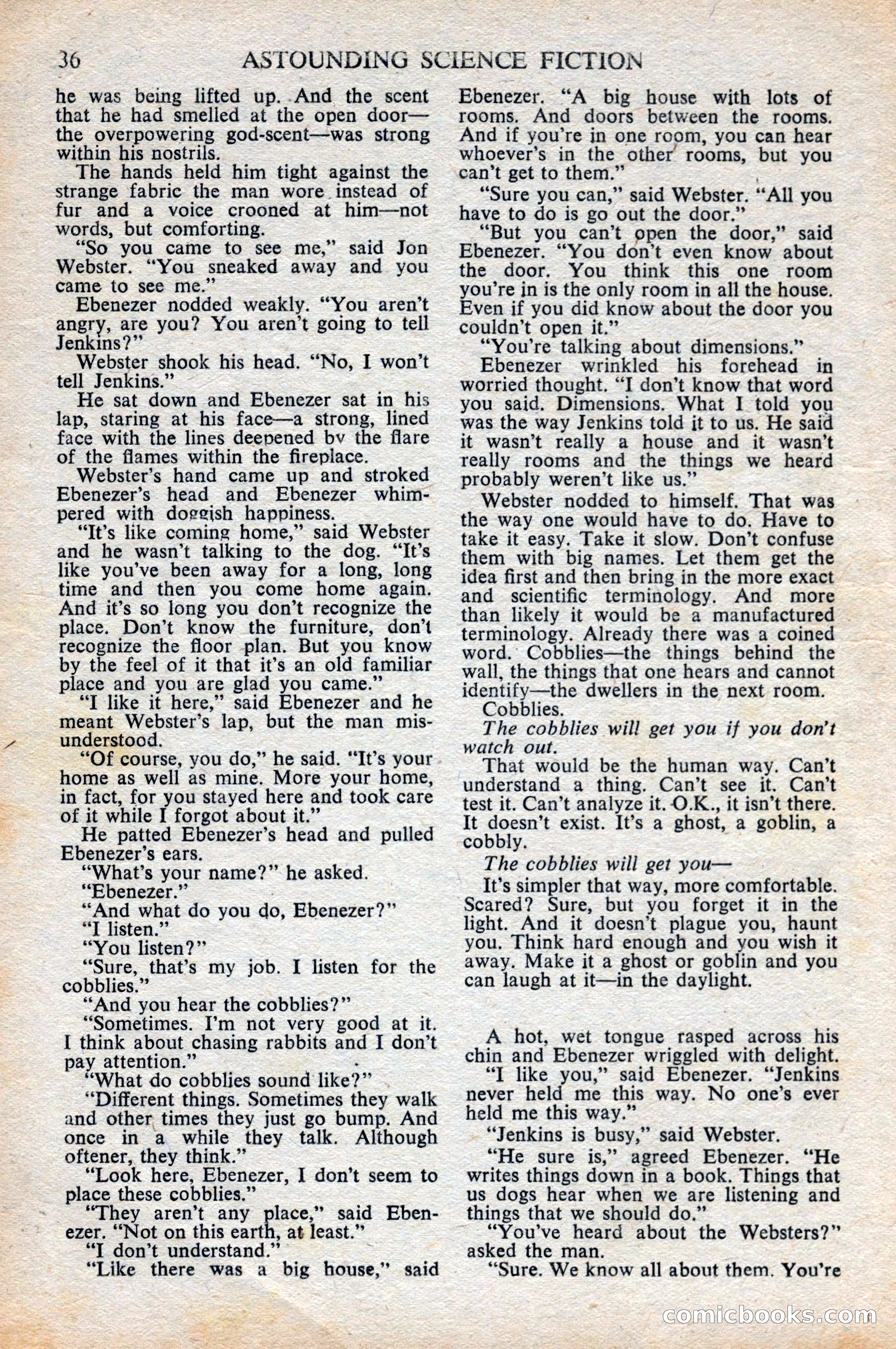 Astounding Science Fiction, British Edition, June 1947 — page 38 of 68