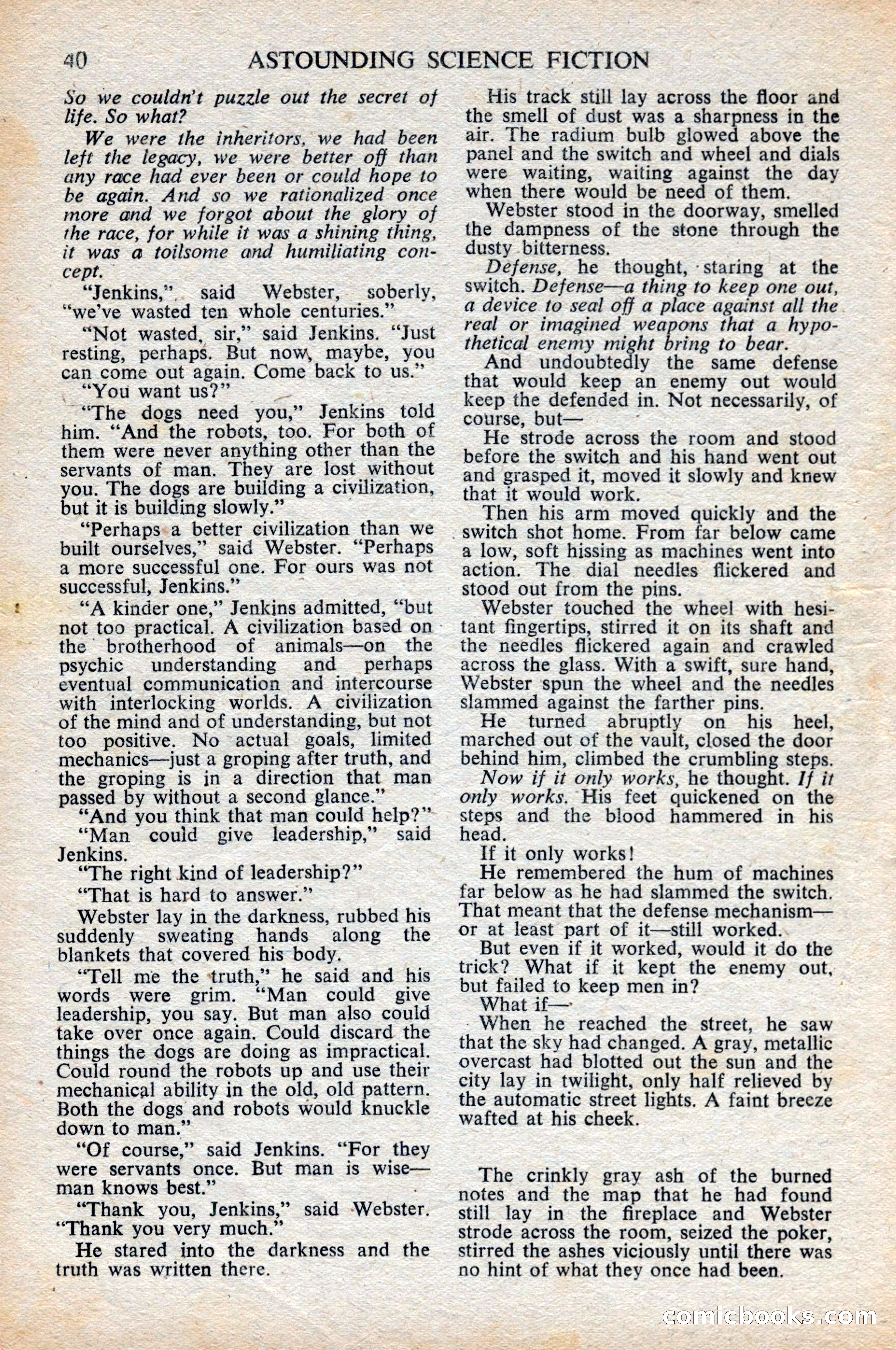 Astounding Science Fiction, British Edition, June 1947 — page 42 of 68