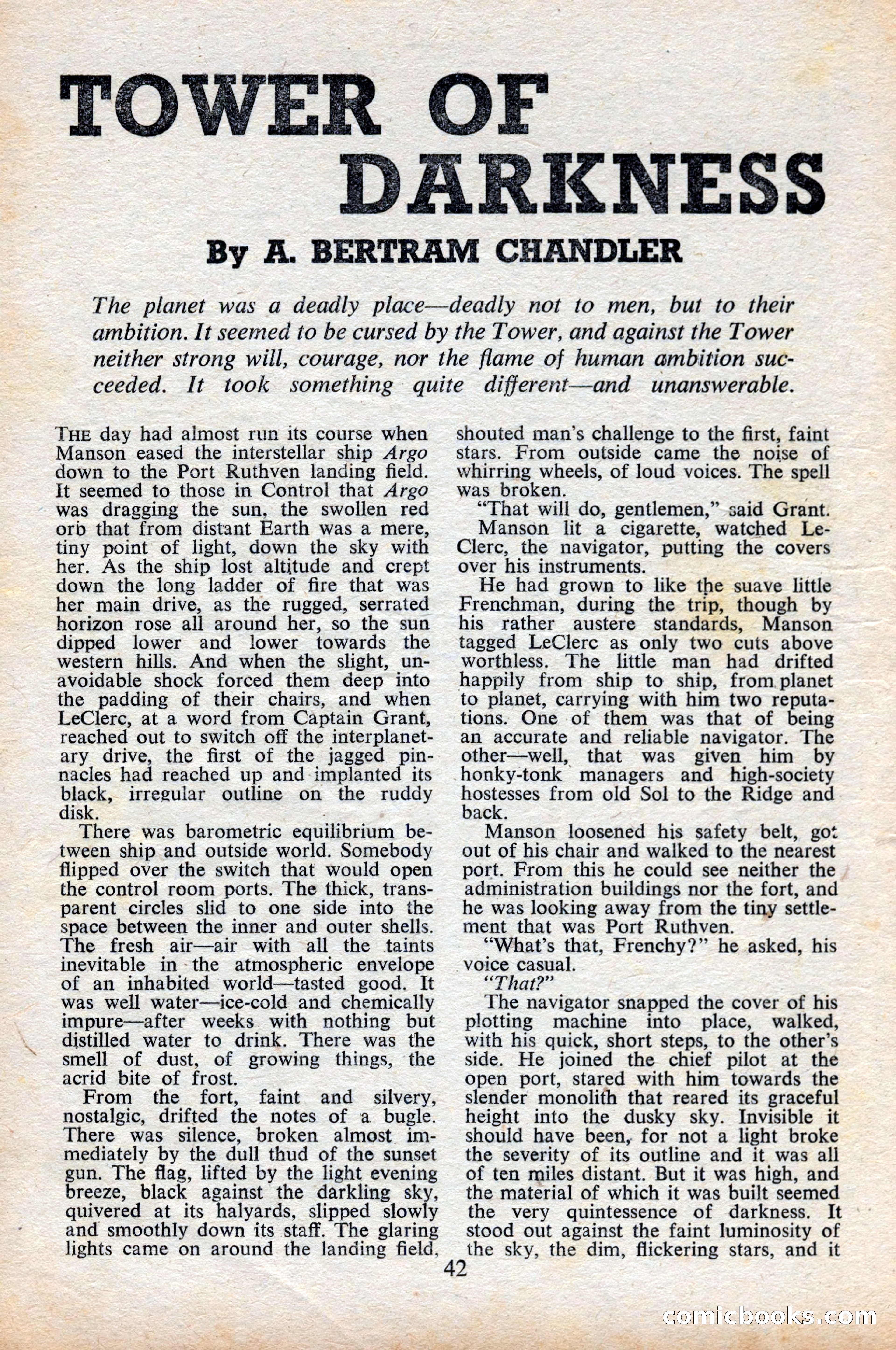 Astounding Science Fiction, British Edition, June 1947 — page 44 of 68