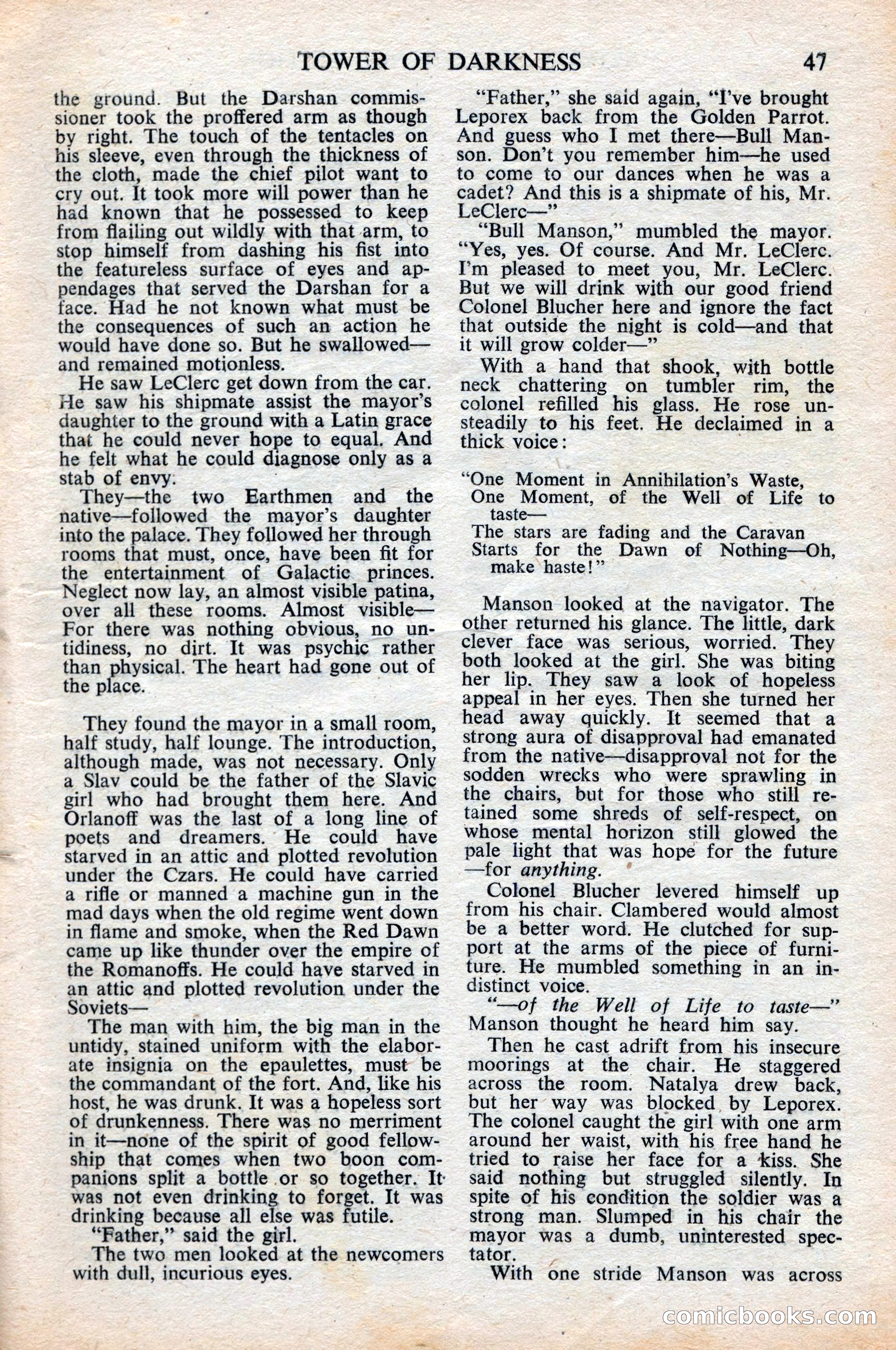 Astounding Science Fiction, British Edition, June 1947 — page 47 of 68