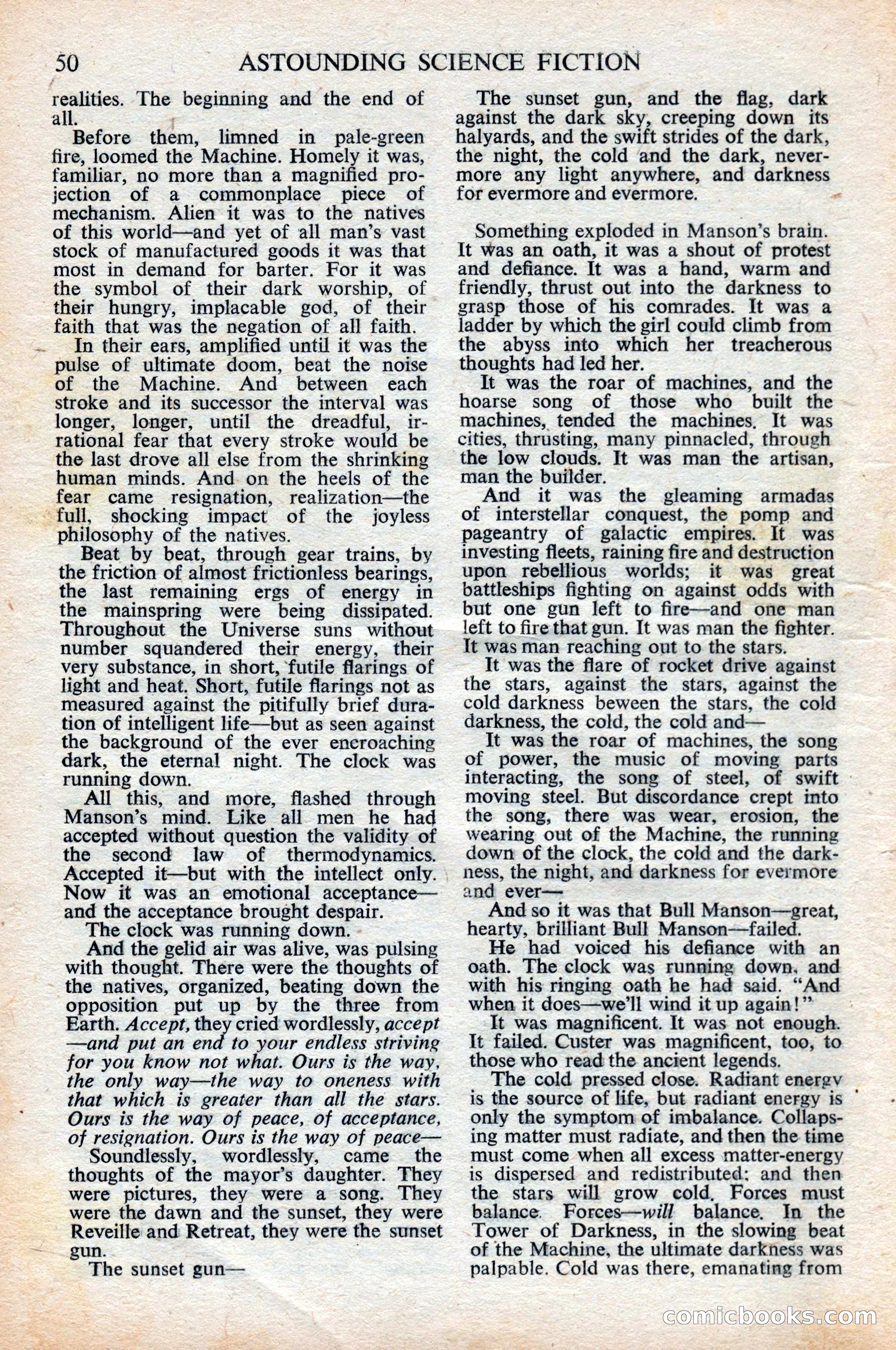 Astounding Science Fiction, British Edition, June 1947 — page 50 of 68