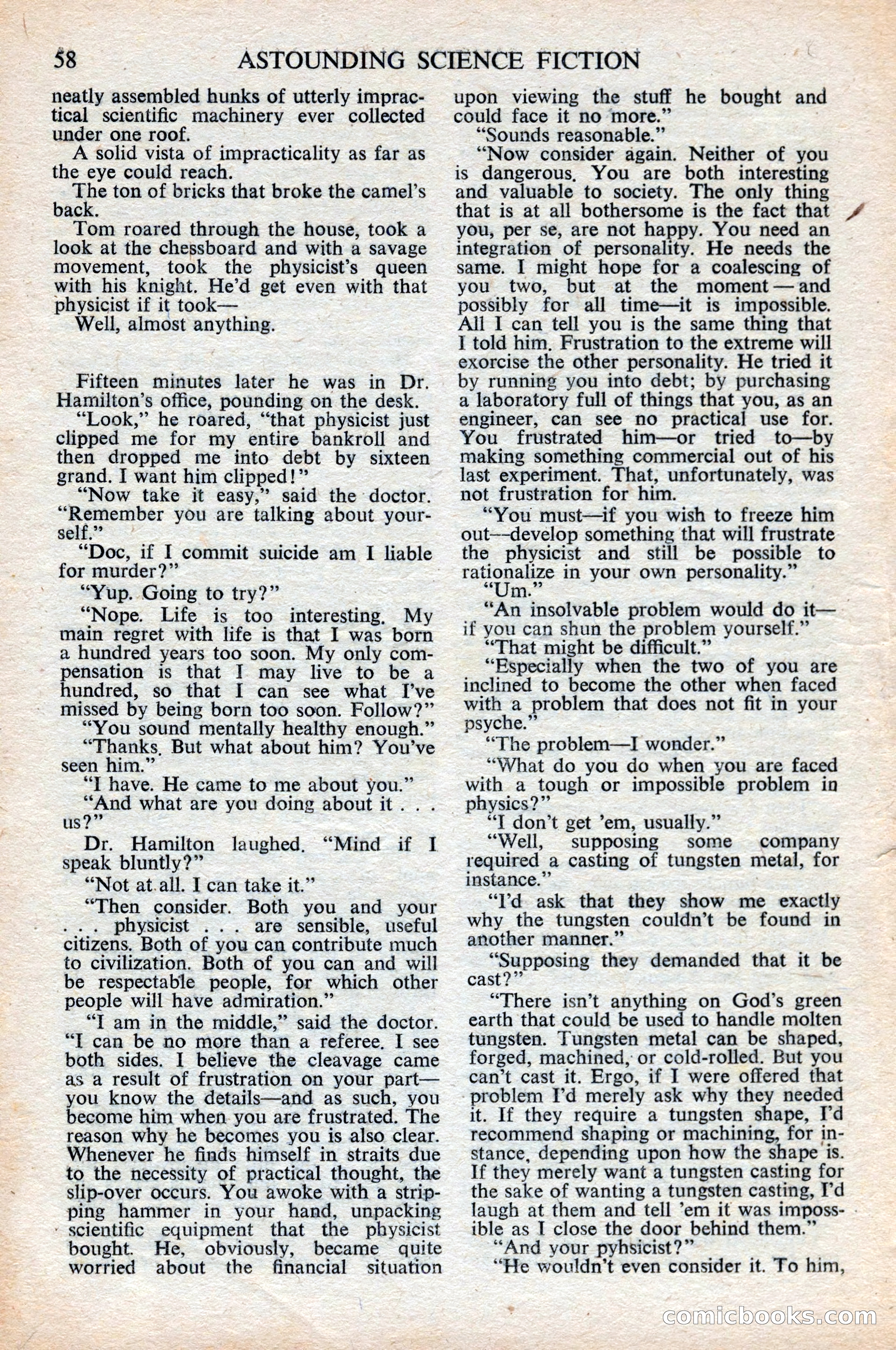 Astounding Science Fiction, British Edition, June 1947 — page 60 of 68