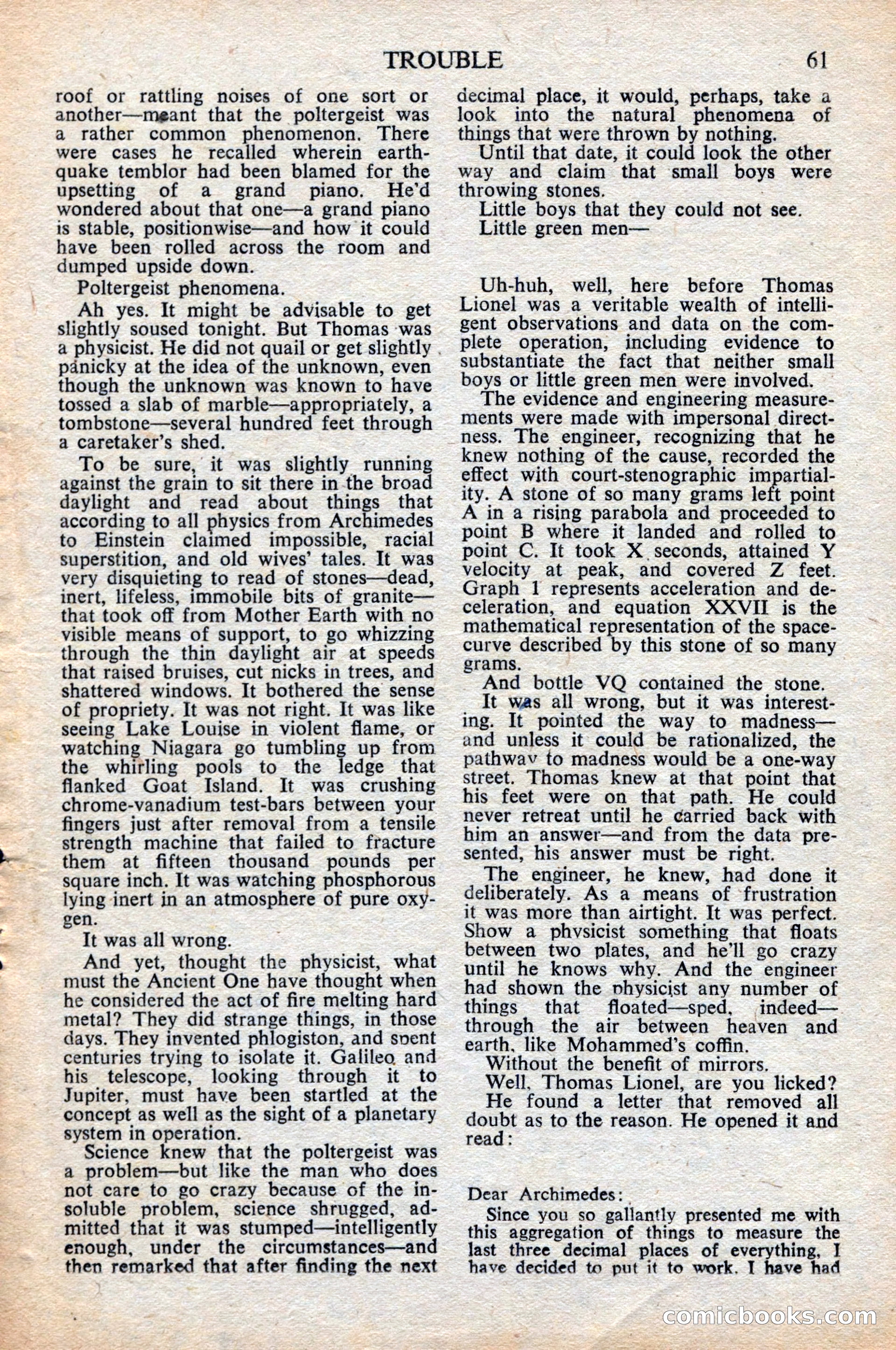 Astounding Science Fiction, British Edition, June 1947 — page 63 of 68