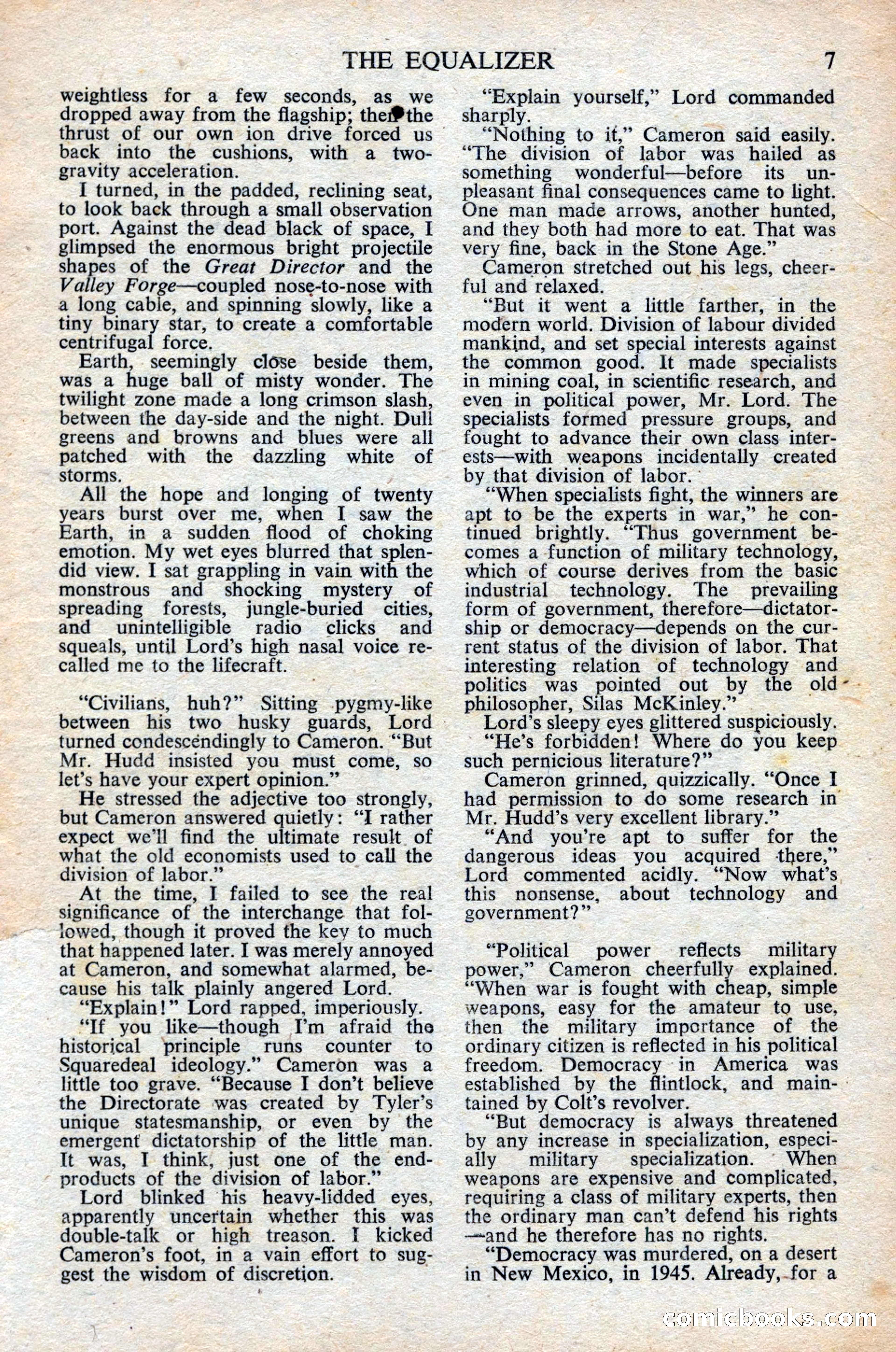 Astounding Science Fiction (British Edition) — page 9 of 68