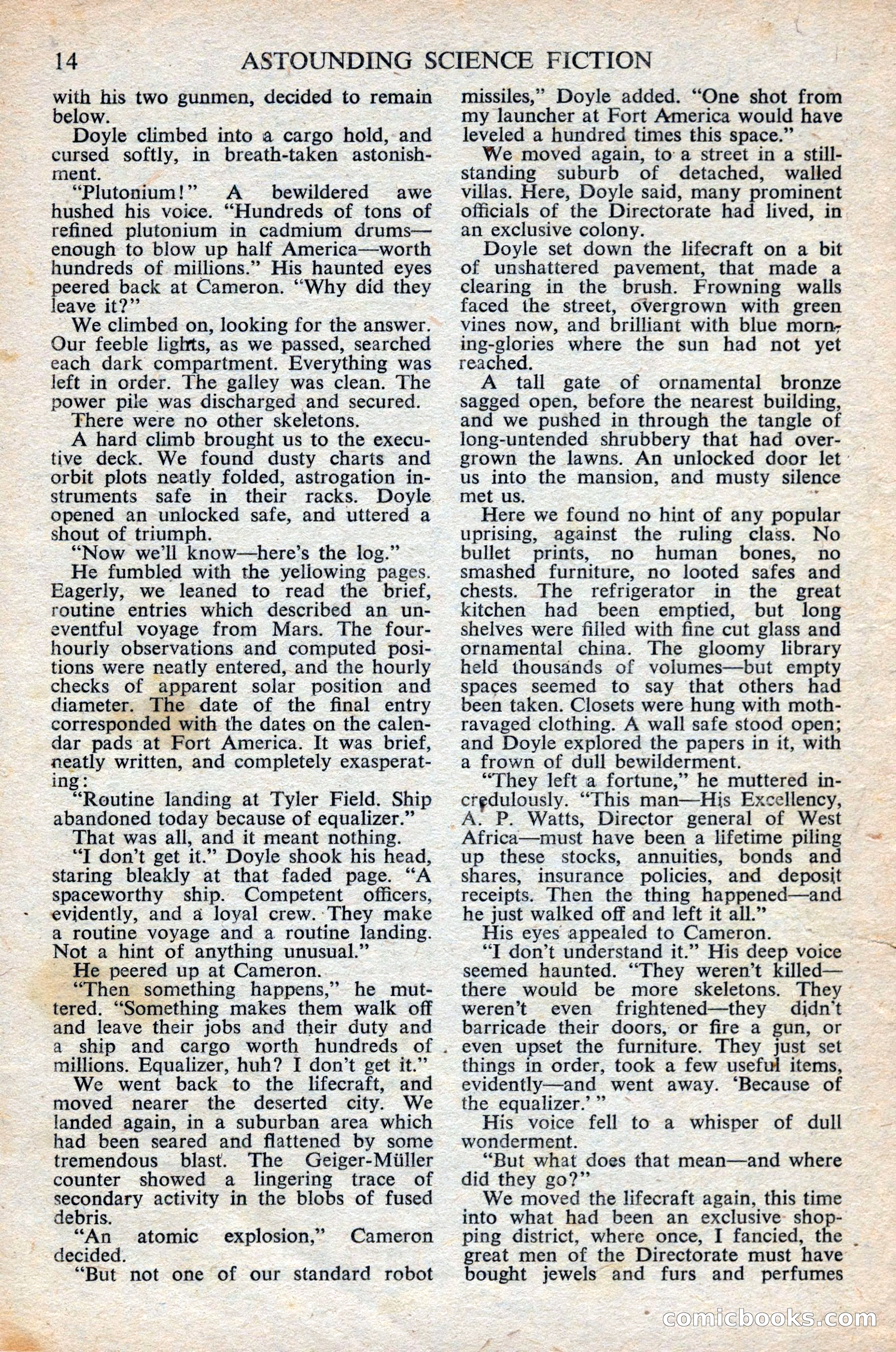 Astounding Science Fiction (British Edition) — page 16 of 68