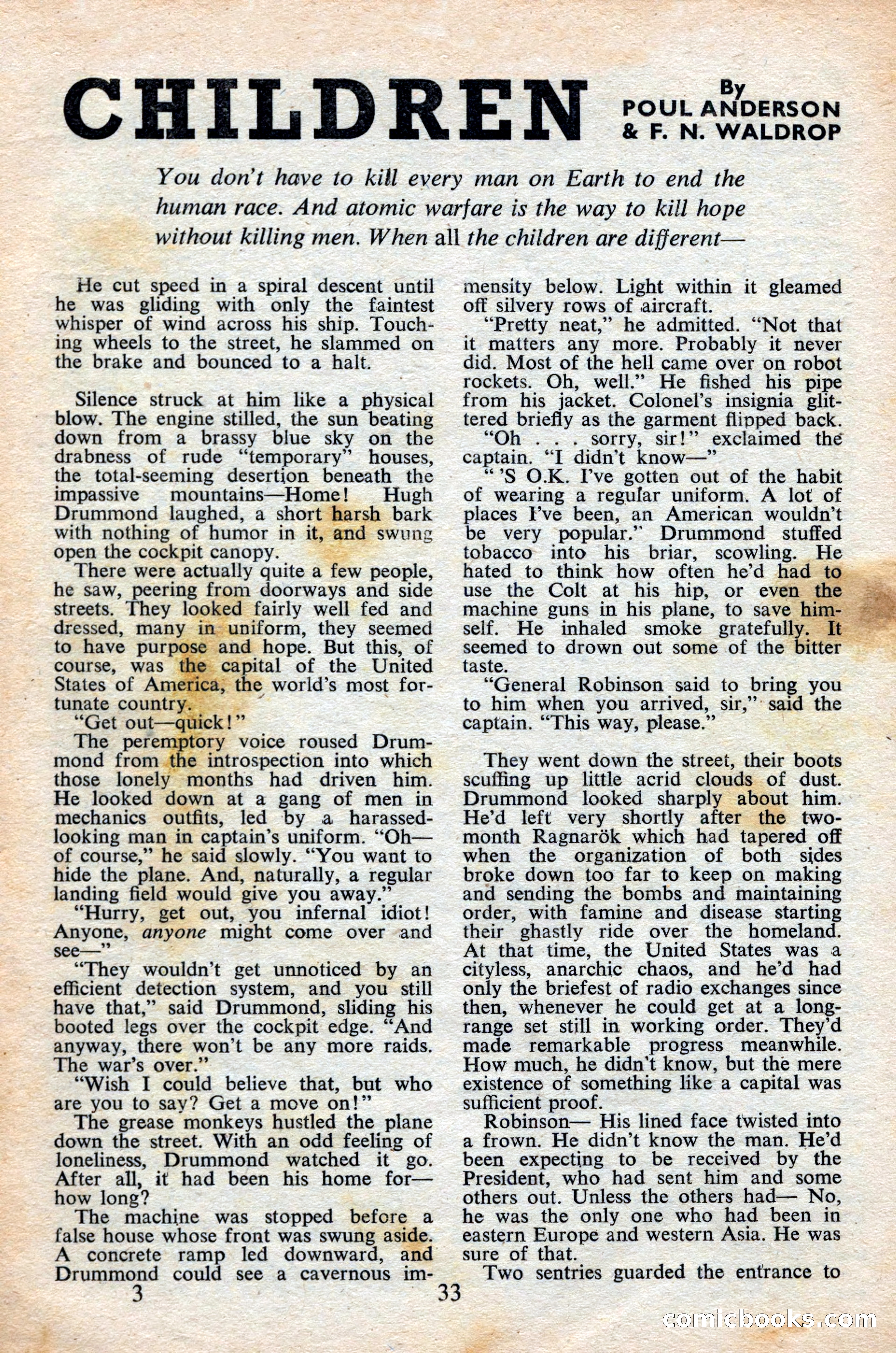 Astounding Science Fiction (British Edition) — page 35 of 68