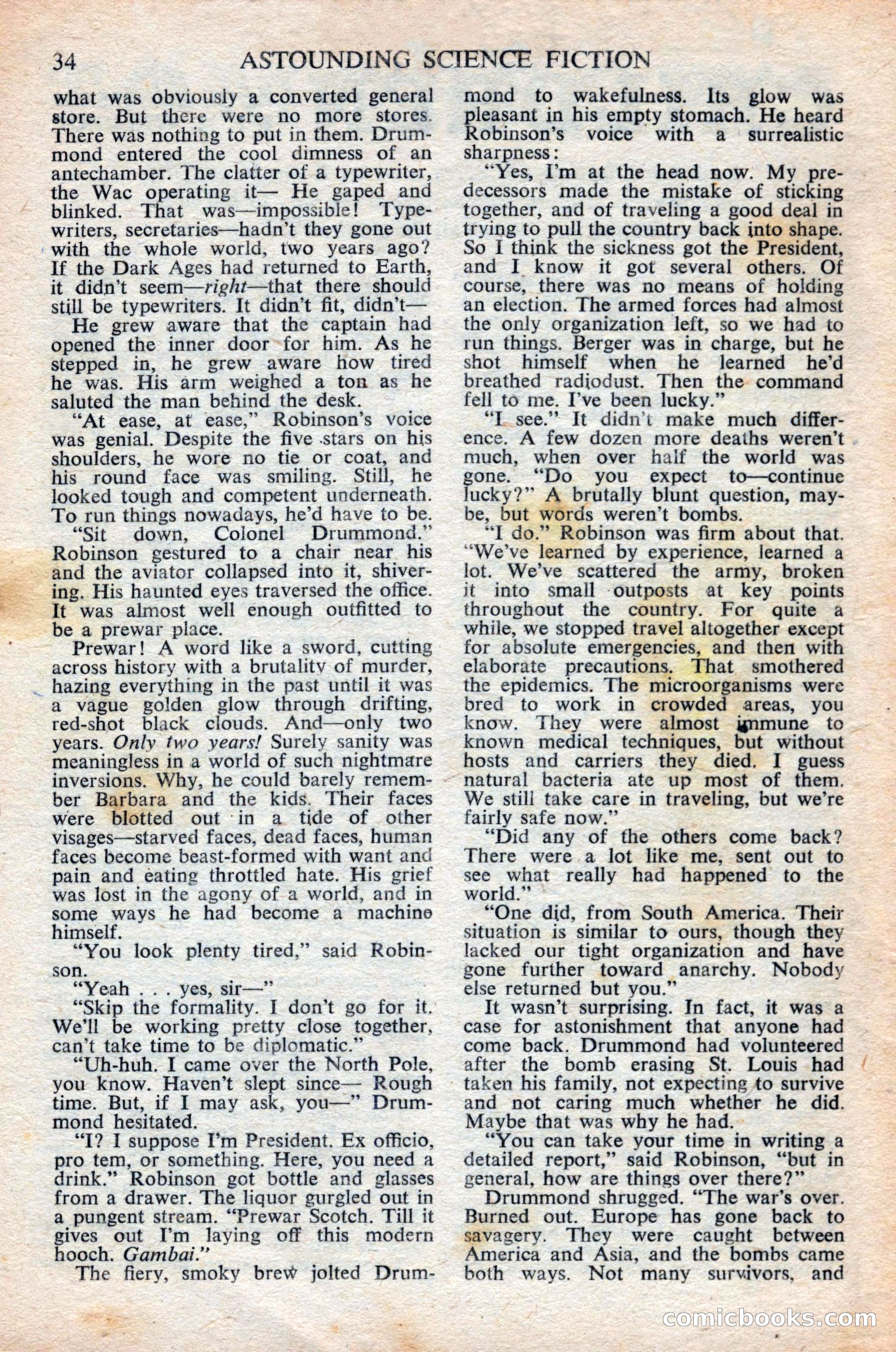 Astounding Science Fiction (British Edition) — page 36 of 68
