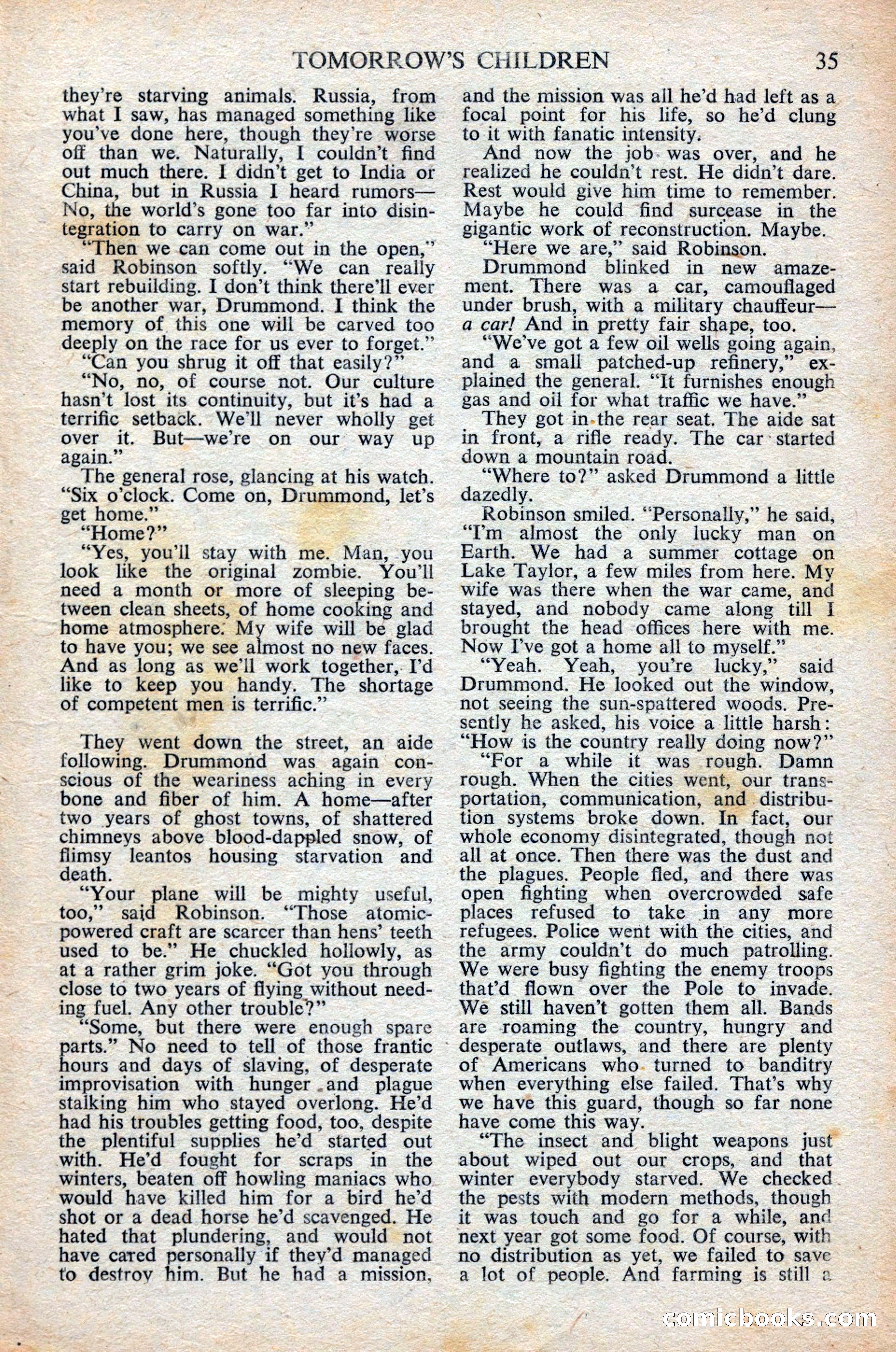 Astounding Science Fiction (British Edition) — page 37 of 68