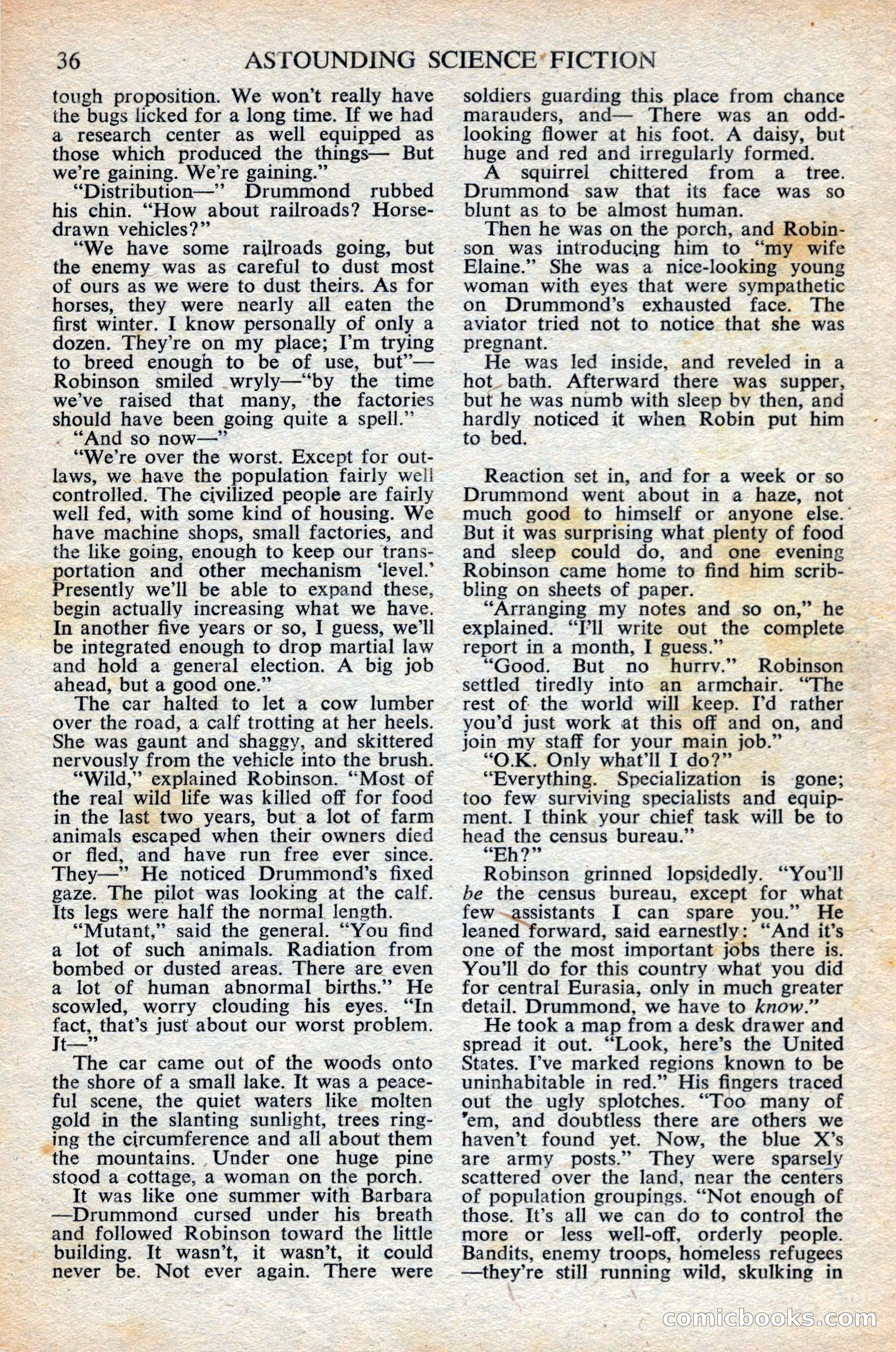 Astounding Science Fiction (British Edition) — page 38 of 68