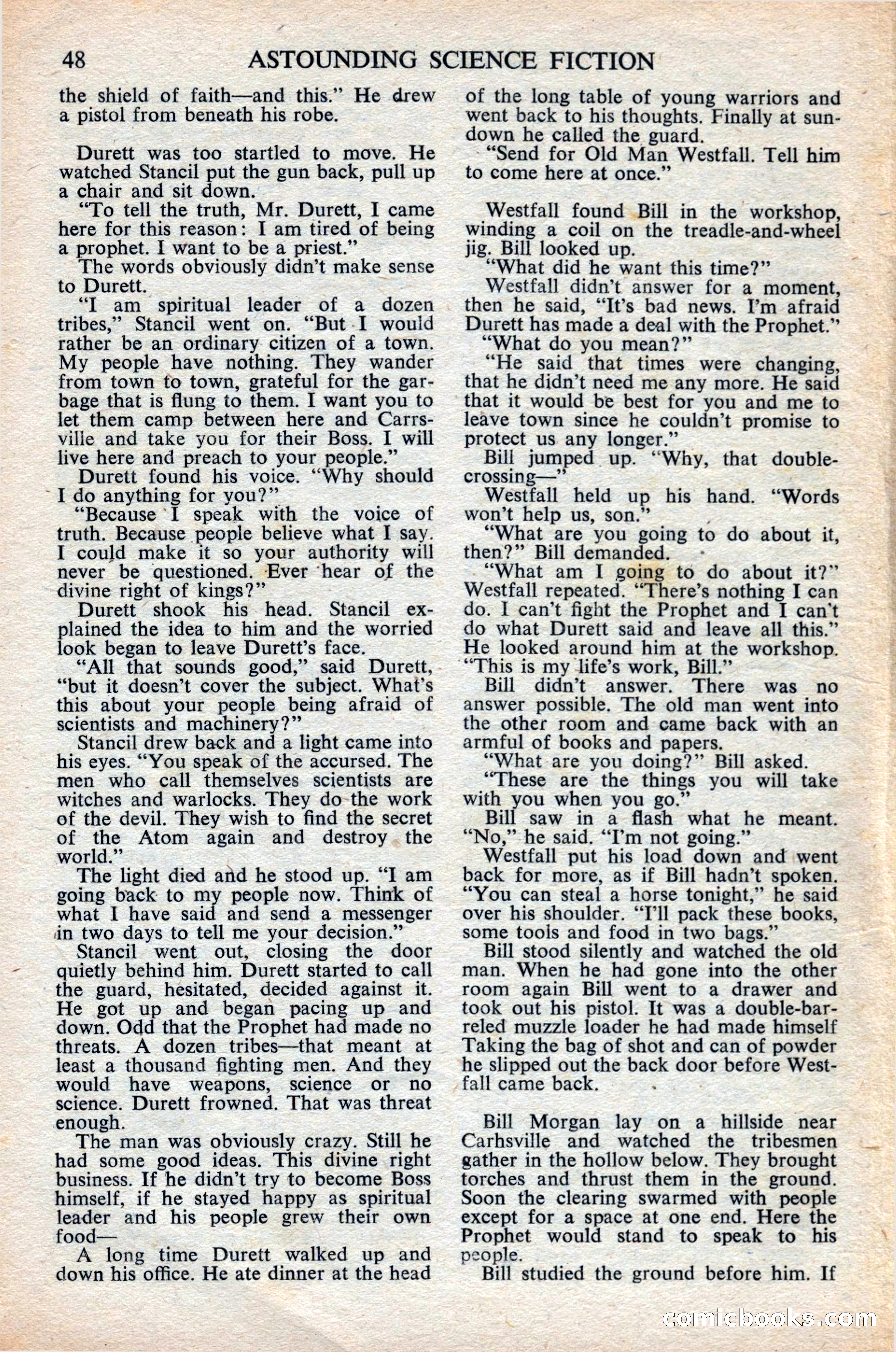Astounding Science Fiction (British Edition) — page 50 of 68