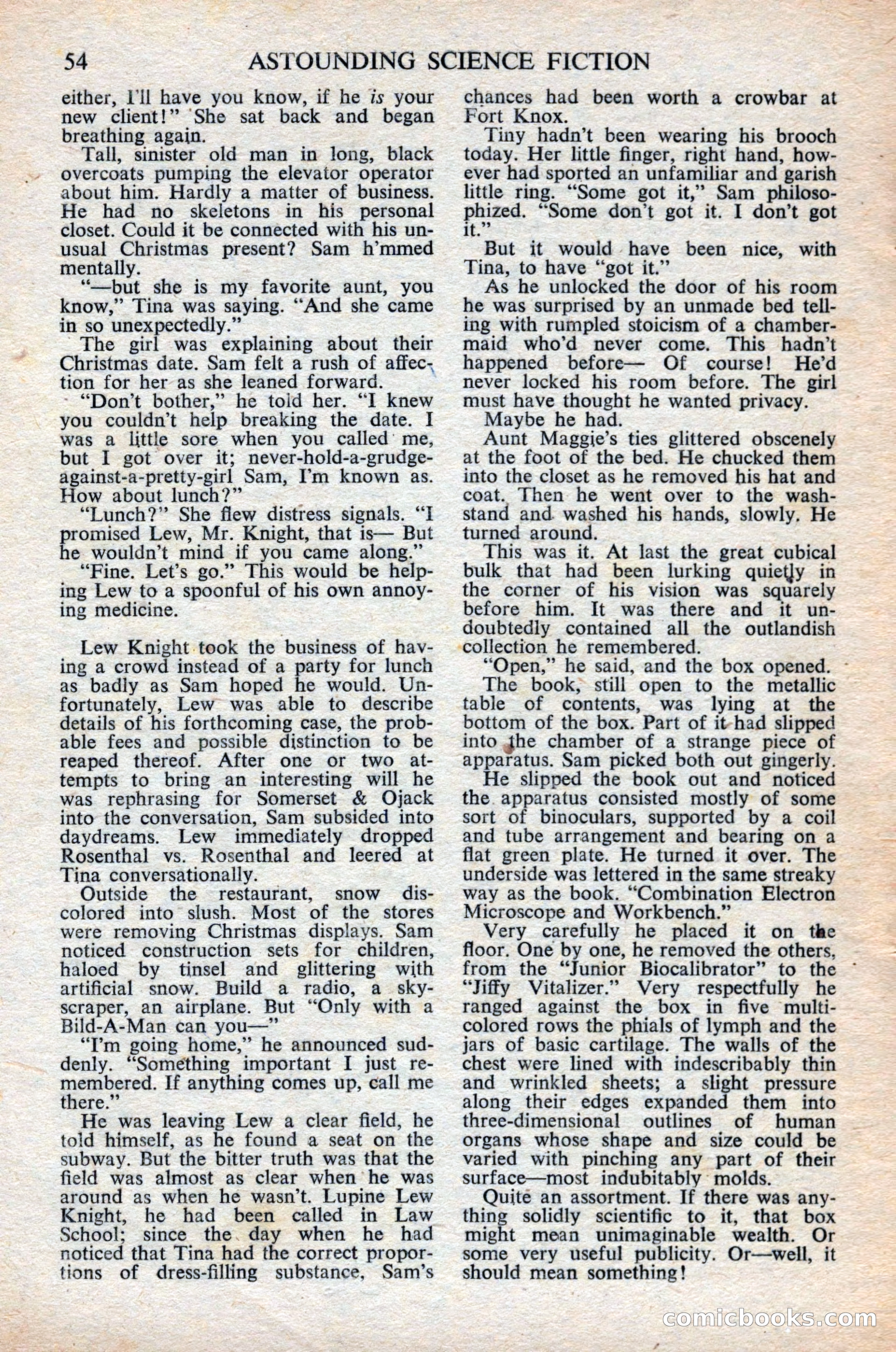 Astounding Science Fiction (British Edition) — page 56 of 68