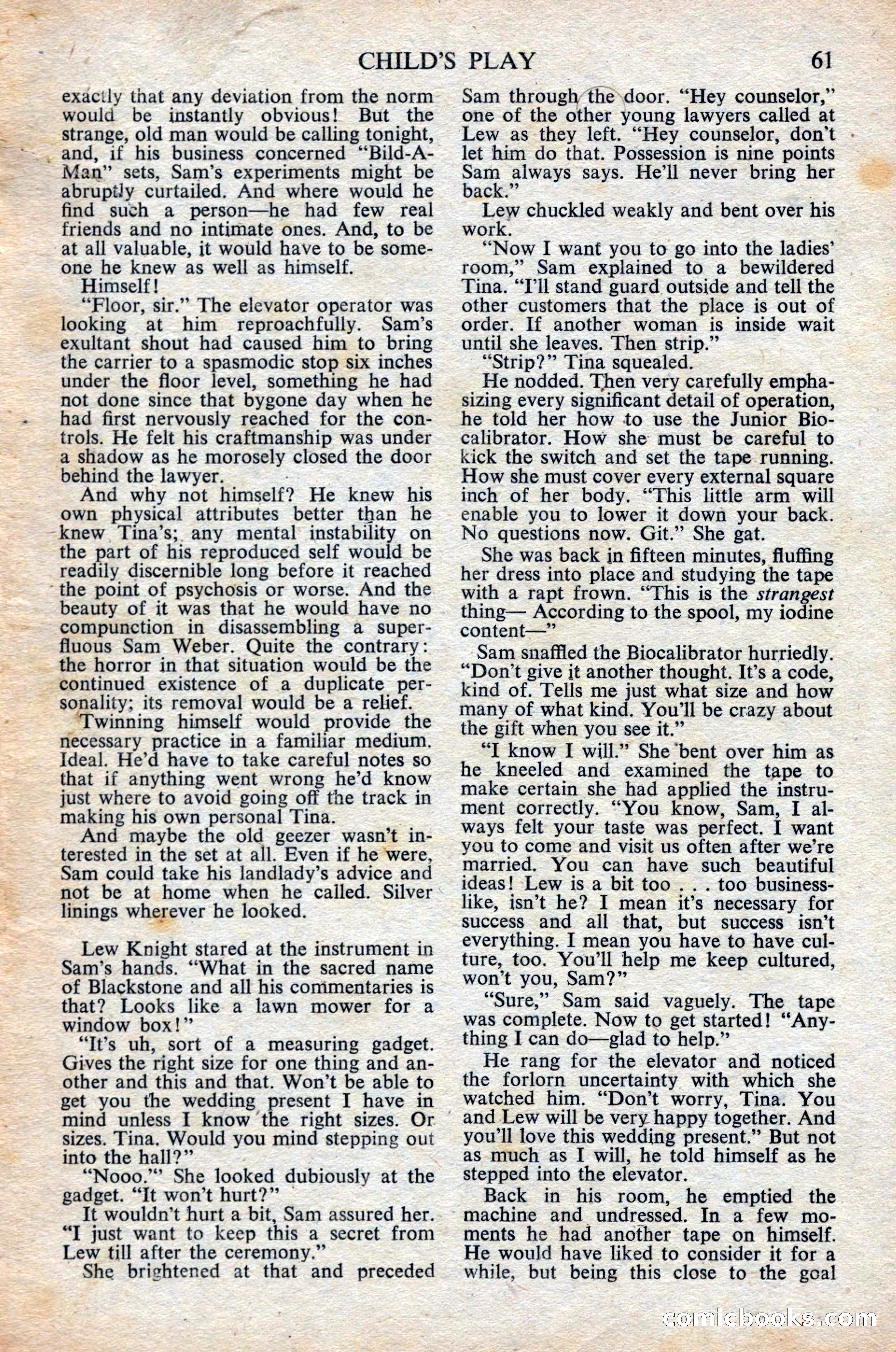 Astounding Science Fiction (British Edition) — page 63 of 68