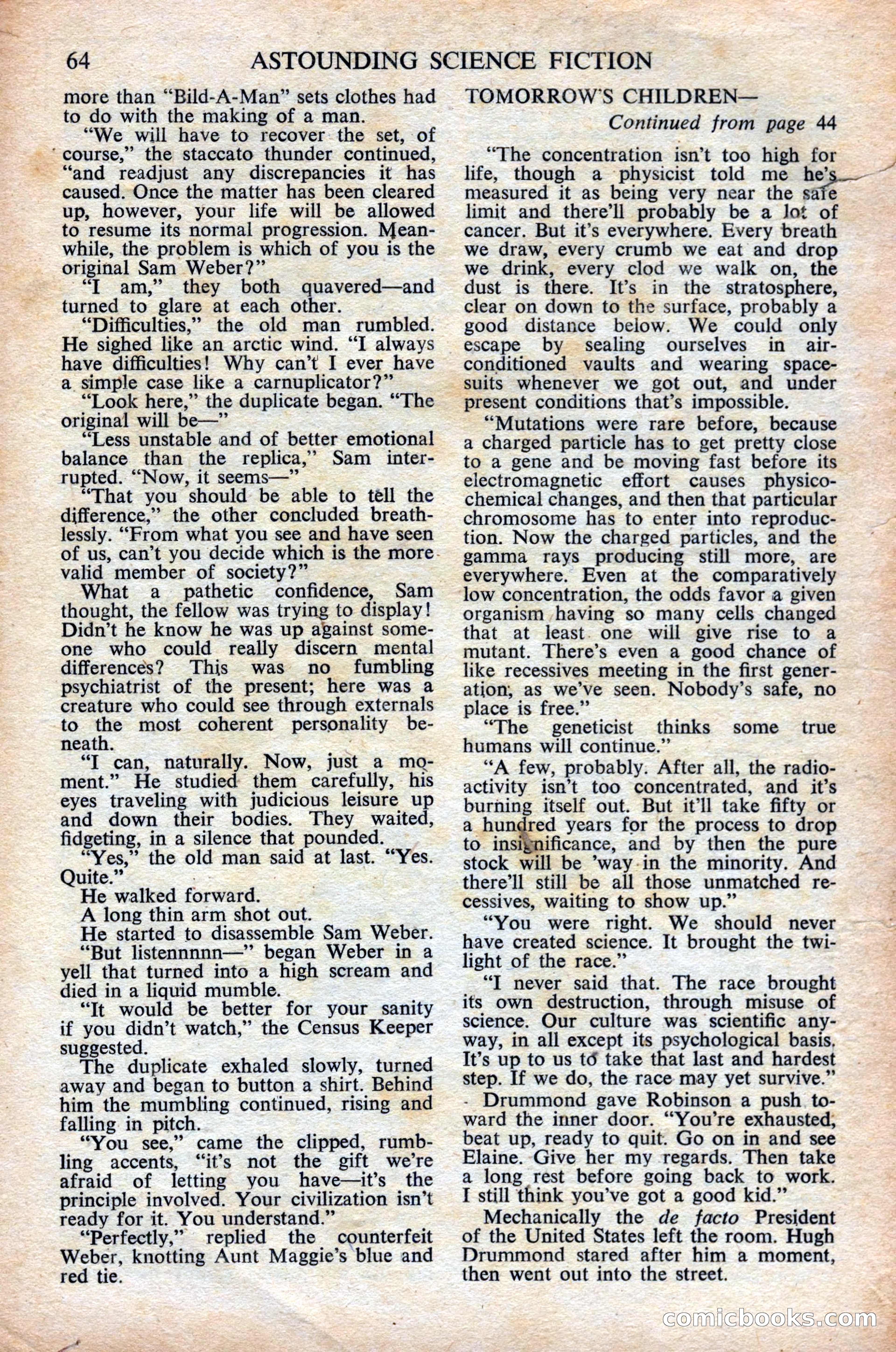 Astounding Science Fiction (British Edition) — page 66 of 68