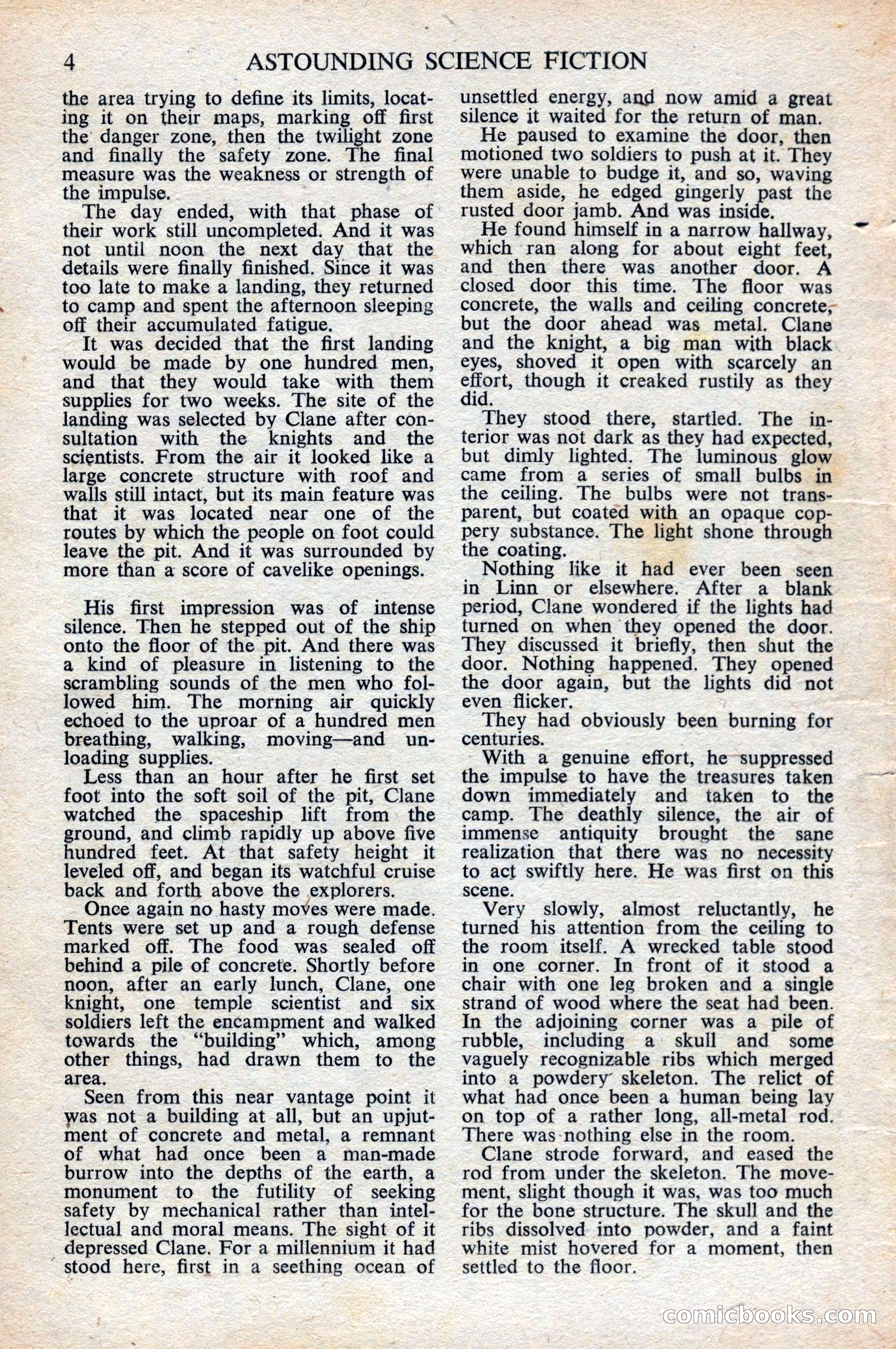 Astounding Science Fiction, British Edition, October 1947 — page 6 of 68